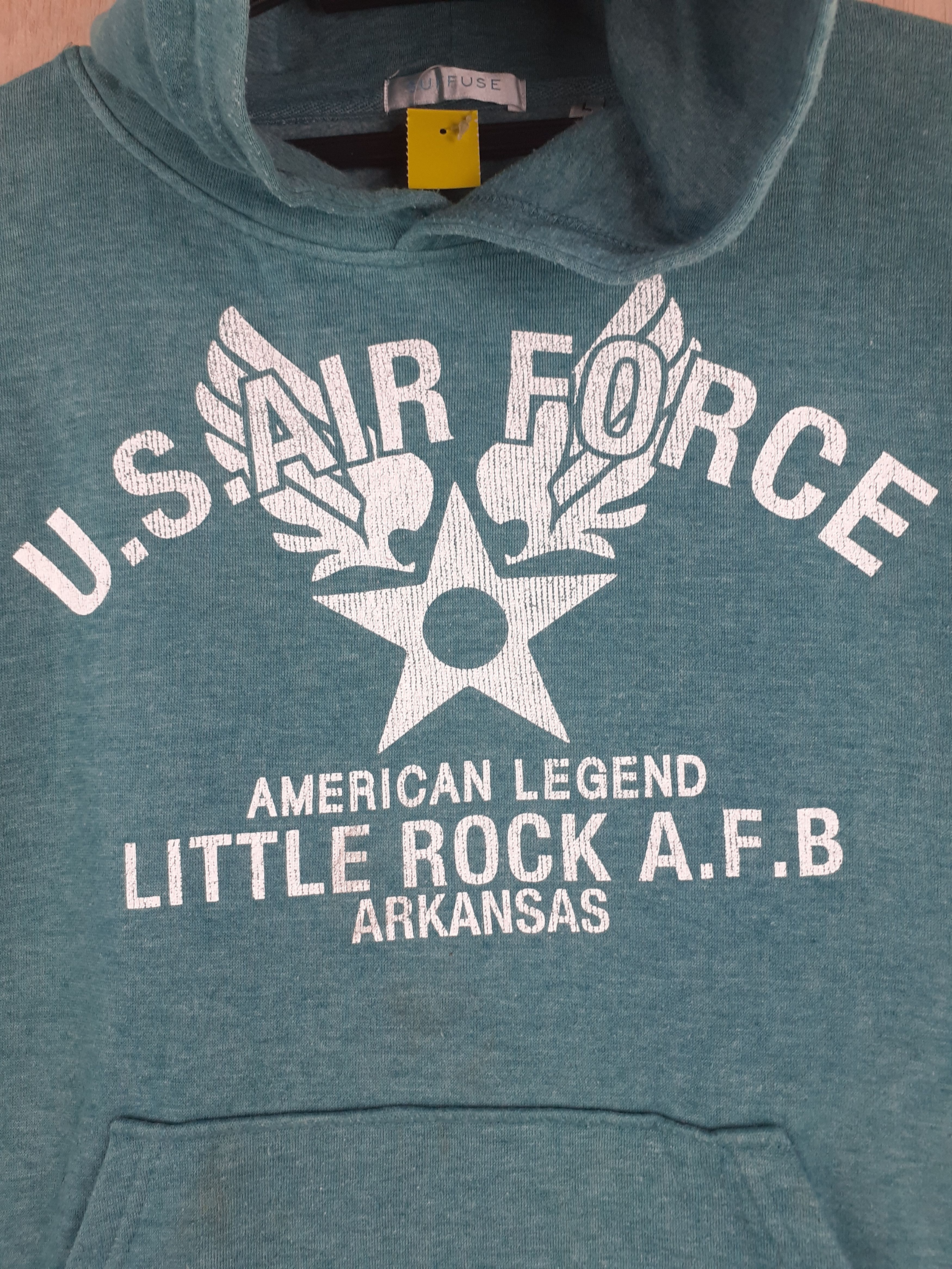 Japanese Brand Suffuse (US Air Force) turqouise sweatshirt hoodie #2899 Size US L / EU 52-54 / 3 - 3 Thumbnail