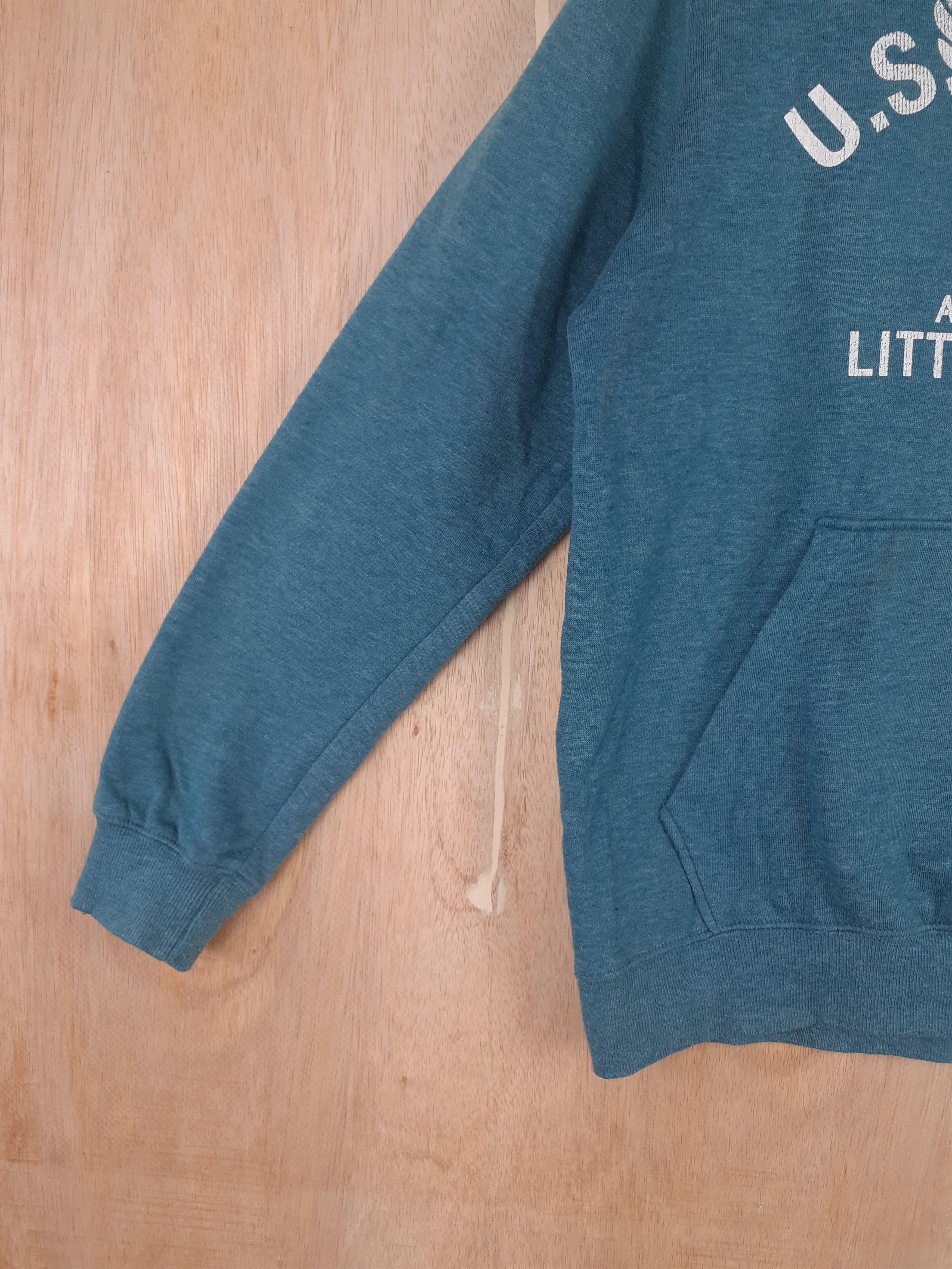 Japanese Brand Suffuse (US Air Force) turqouise sweatshirt hoodie #2899 Size US L / EU 52-54 / 3 - 4 Thumbnail