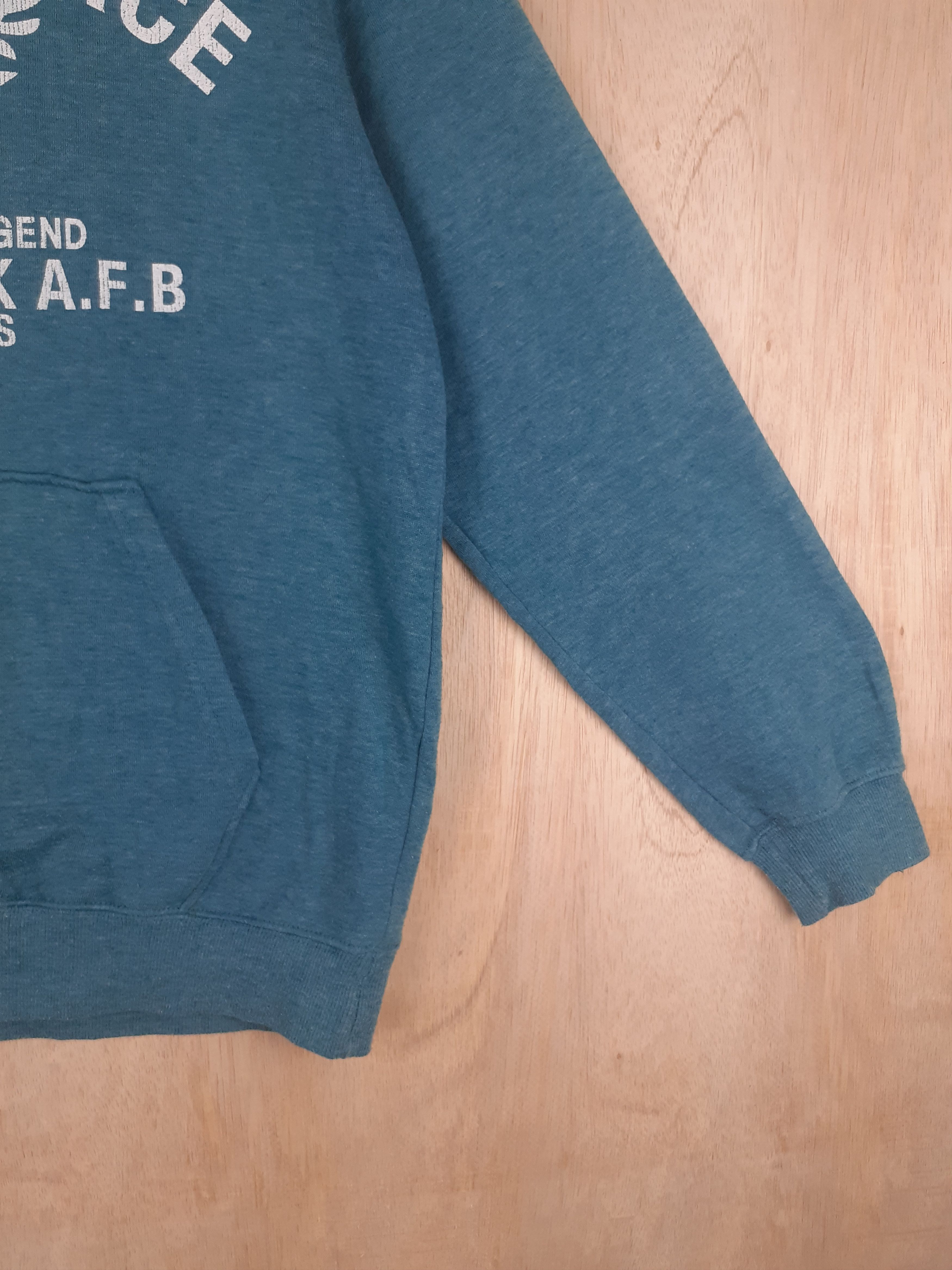Japanese Brand Suffuse (US Air Force) turqouise sweatshirt hoodie #2899 Size US L / EU 52-54 / 3 - 5 Thumbnail