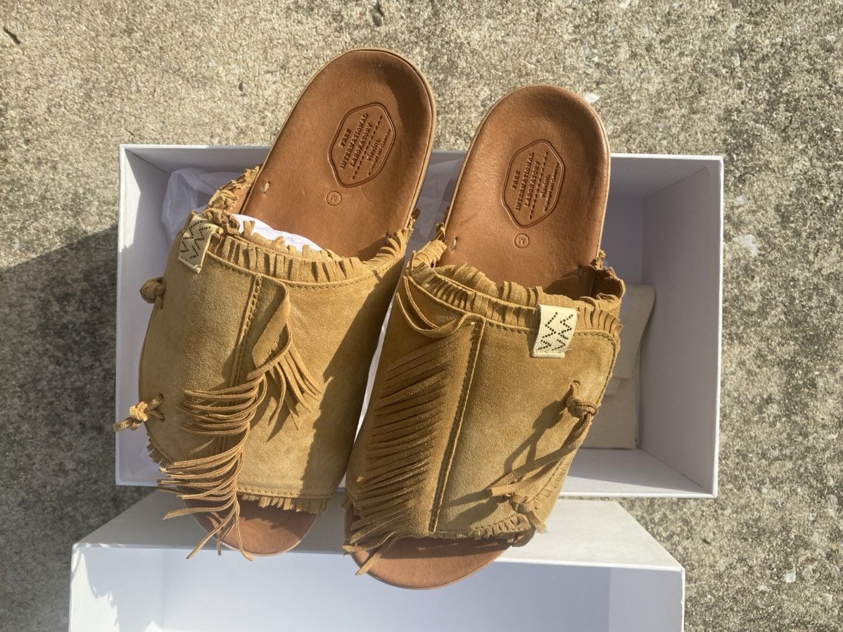 VISVIM Christo Shaman-Folk Fringed Suede Sandals NEW