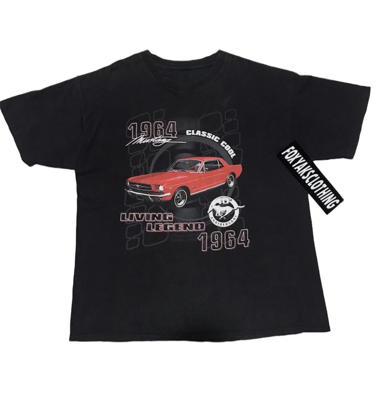 Vintage VTG FORD MUSTANG 90s 40th anniversarry Size US XL / EU 56 / 4 - 1 Thumbnail