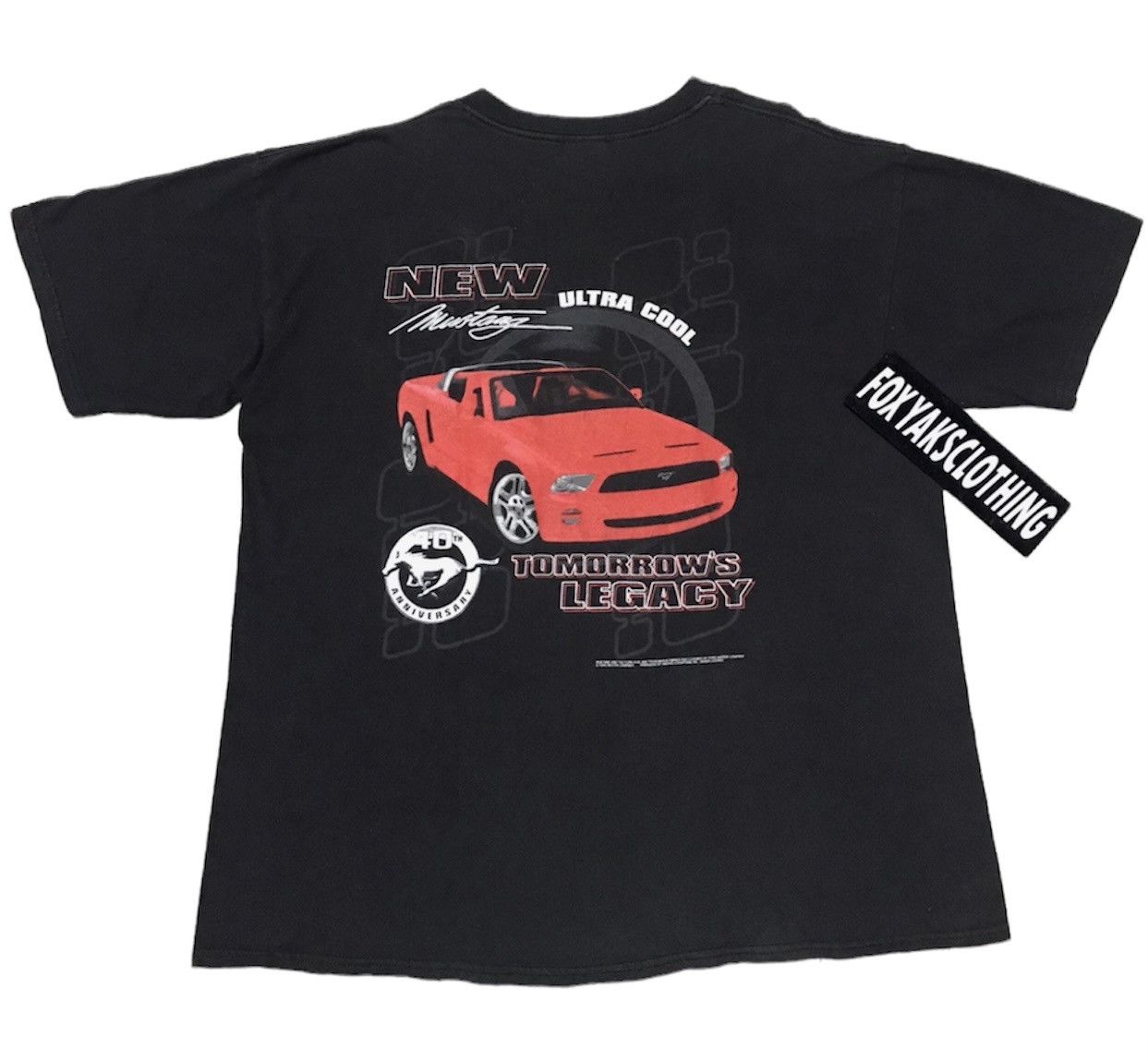 Vintage VTG FORD MUSTANG 90s 40th anniversarry Size US XL / EU 56 / 4 - 2 Thumbnail