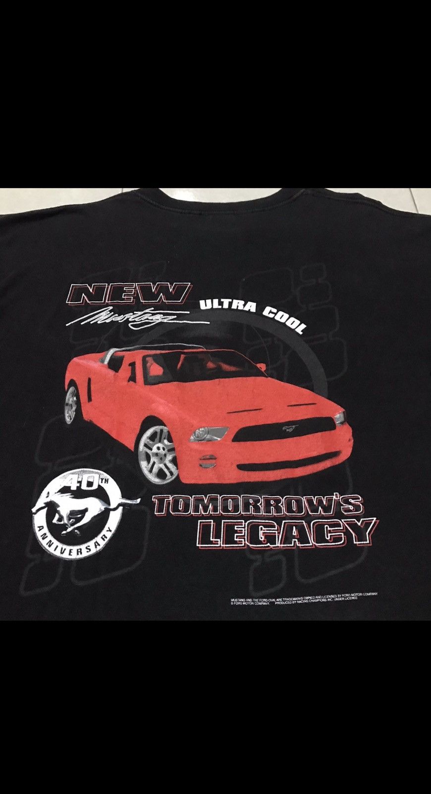 Vintage VTG FORD MUSTANG 90s 40th anniversarry Size US XL / EU 56 / 4 - 4 Thumbnail