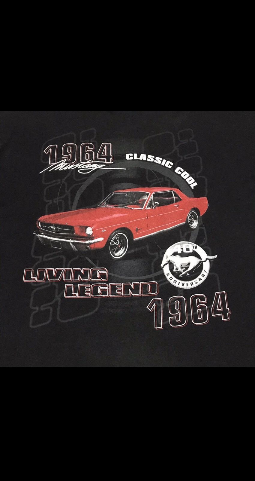 Vintage VTG FORD MUSTANG 90s 40th anniversarry Size US XL / EU 56 / 4 - 6 Thumbnail