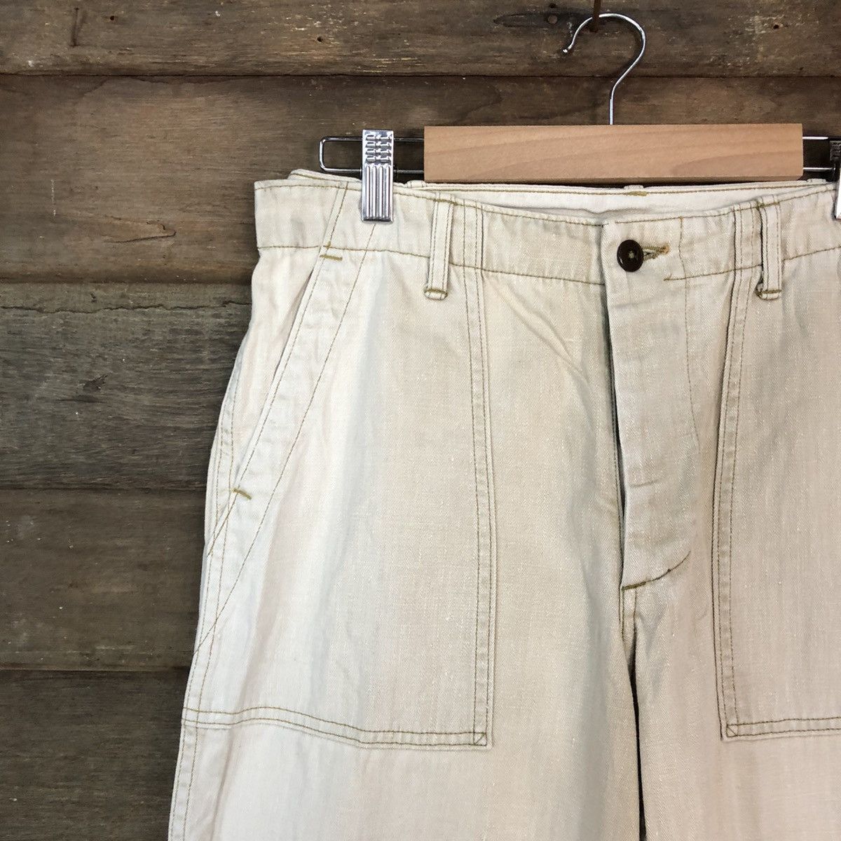 Japanese Brand Japanese Brand Brown Casual Pants #H438 Size US 30 / EU 46 - 4 Thumbnail