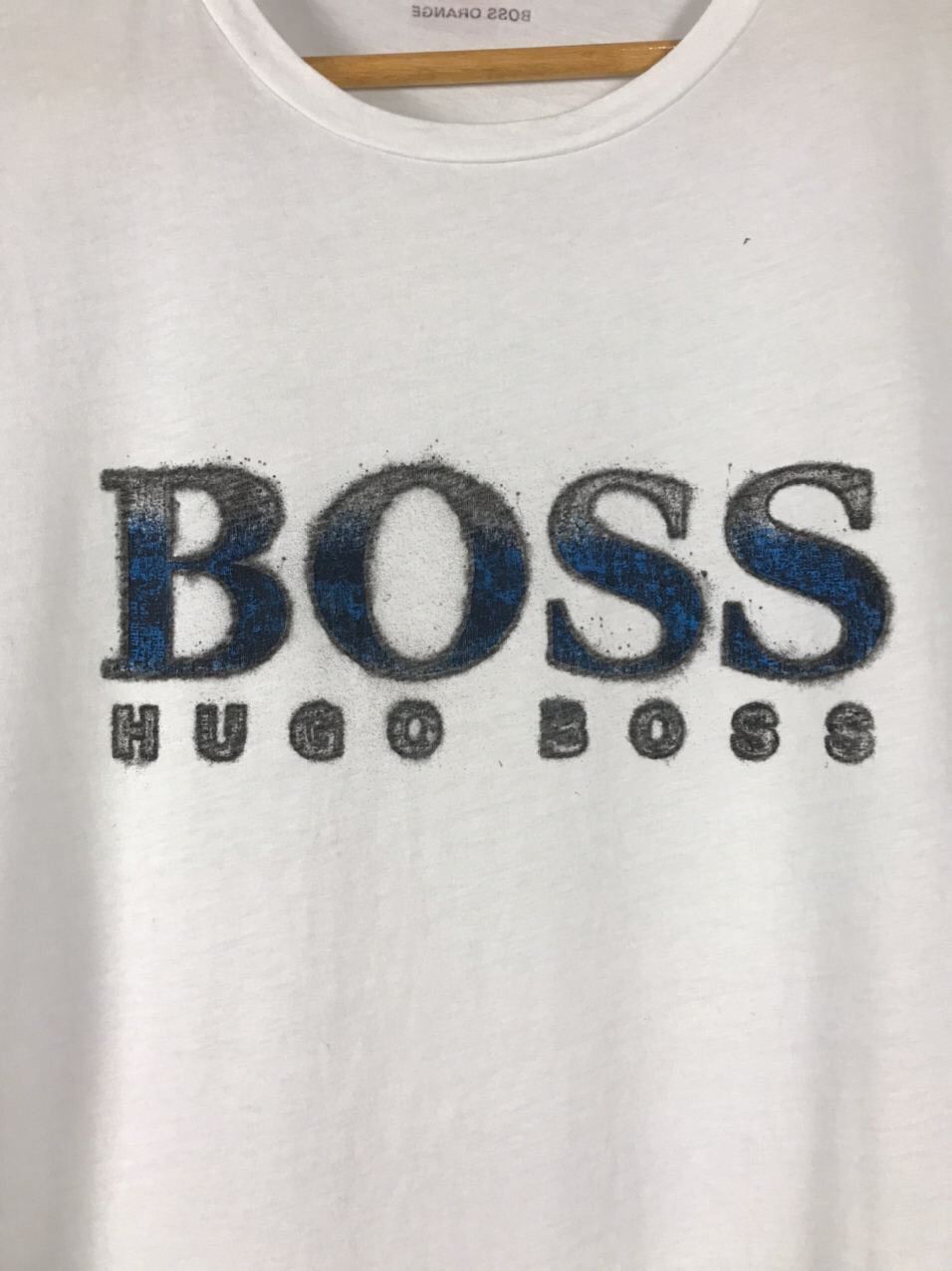 Hugo Boss Hugo Boss Big Logo Luxury White Tee Size US S / EU 44-46 / 1 - 3 Thumbnail