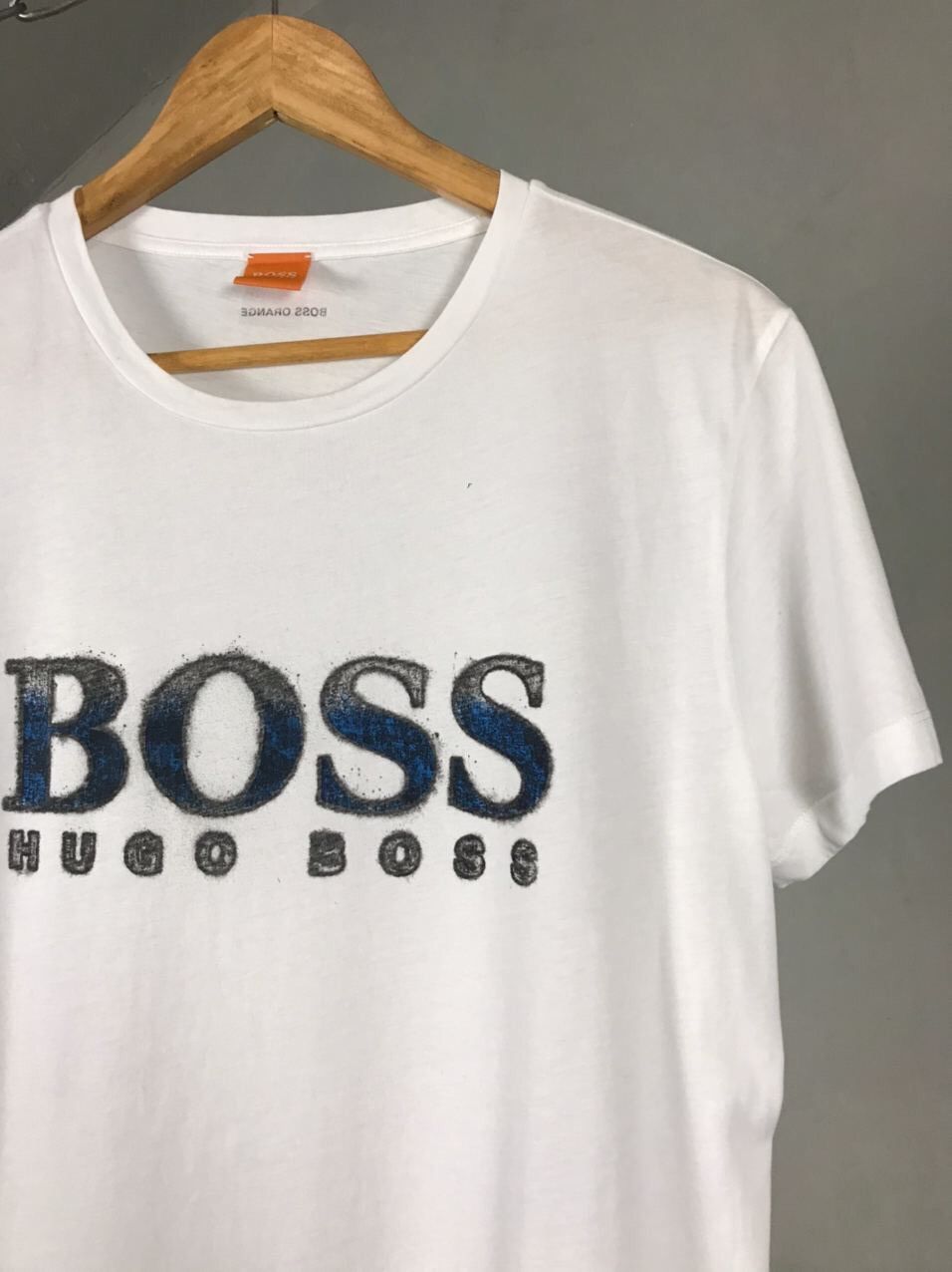 Hugo Boss Hugo Boss Big Logo Luxury White Tee Size US S / EU 44-46 / 1 - 2 Thumbnail