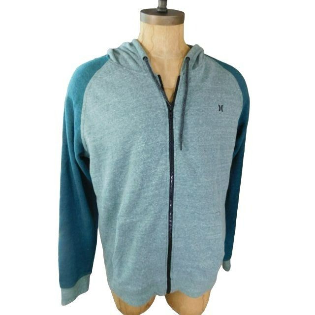 Hurley Hurley Size L Large Zip Front Heather Knit Long Sleeve Grailed