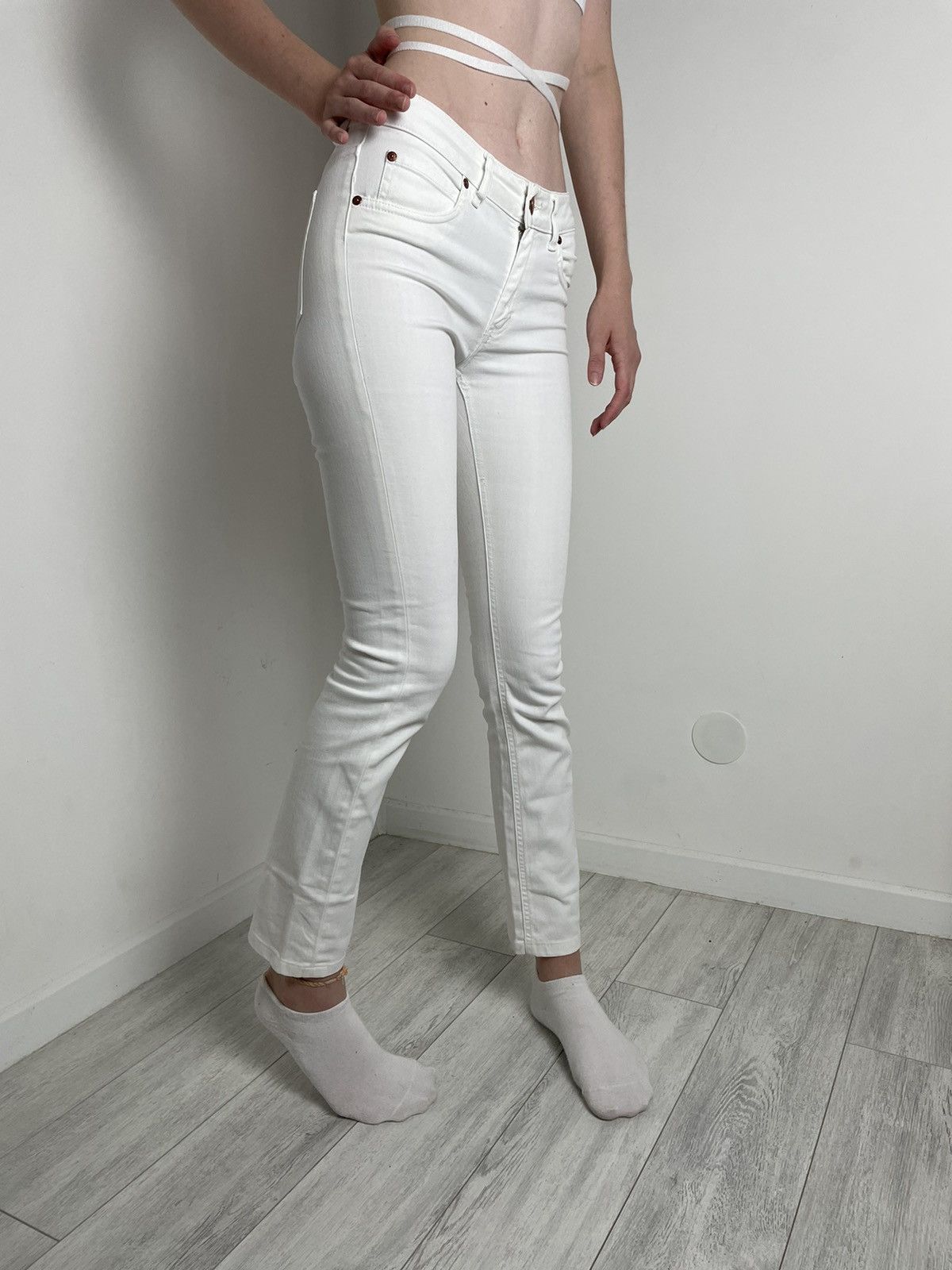 Acne Studios Acne studios jeans casual denim pants white Size 27" / US 4 / IT 40 - 4 Thumbnail
