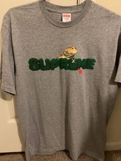 Supreme lizard hot sale tee grey