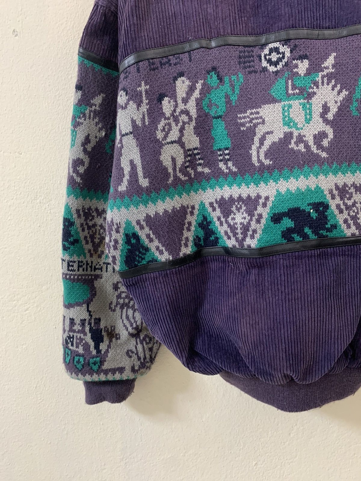 Japanese Brand Albemarle Nice Design Corduroy Hoodie Jacket Size US L / EU 52-54 / 3 - 10 Thumbnail