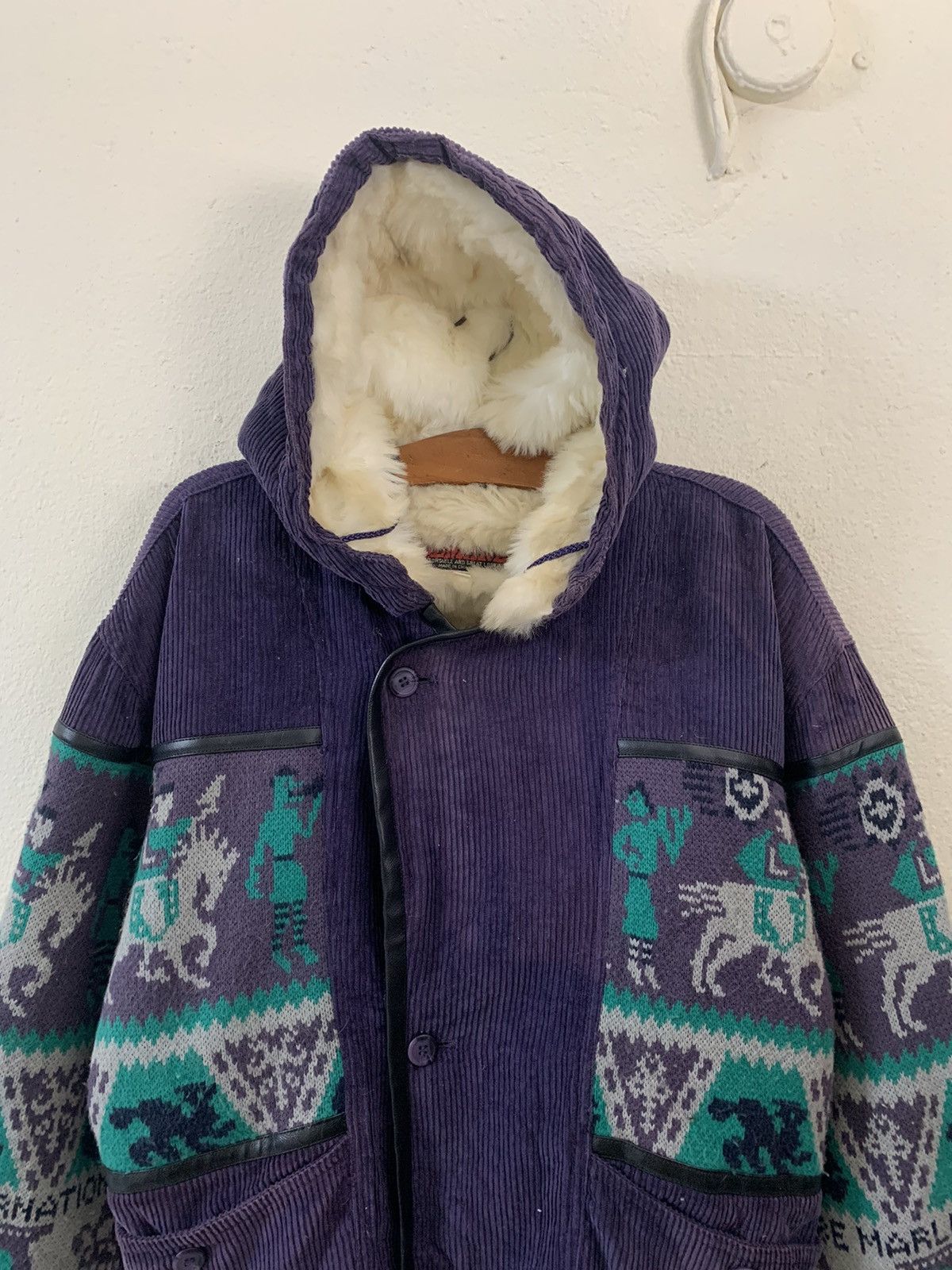 Japanese Brand Albemarle Nice Design Corduroy Hoodie Jacket Size US L / EU 52-54 / 3 - 4 Thumbnail