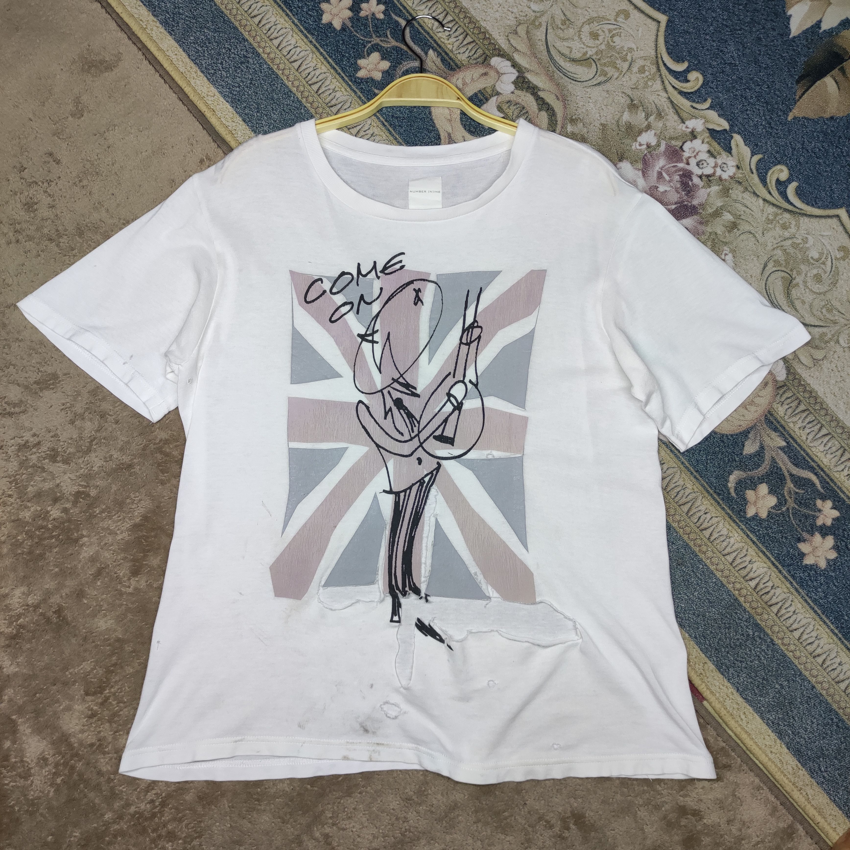 Number (N)ine Number (N)ine Come on British flag DISTRESSED Size US M / EU 48-50 / 2 - 3 Thumbnail