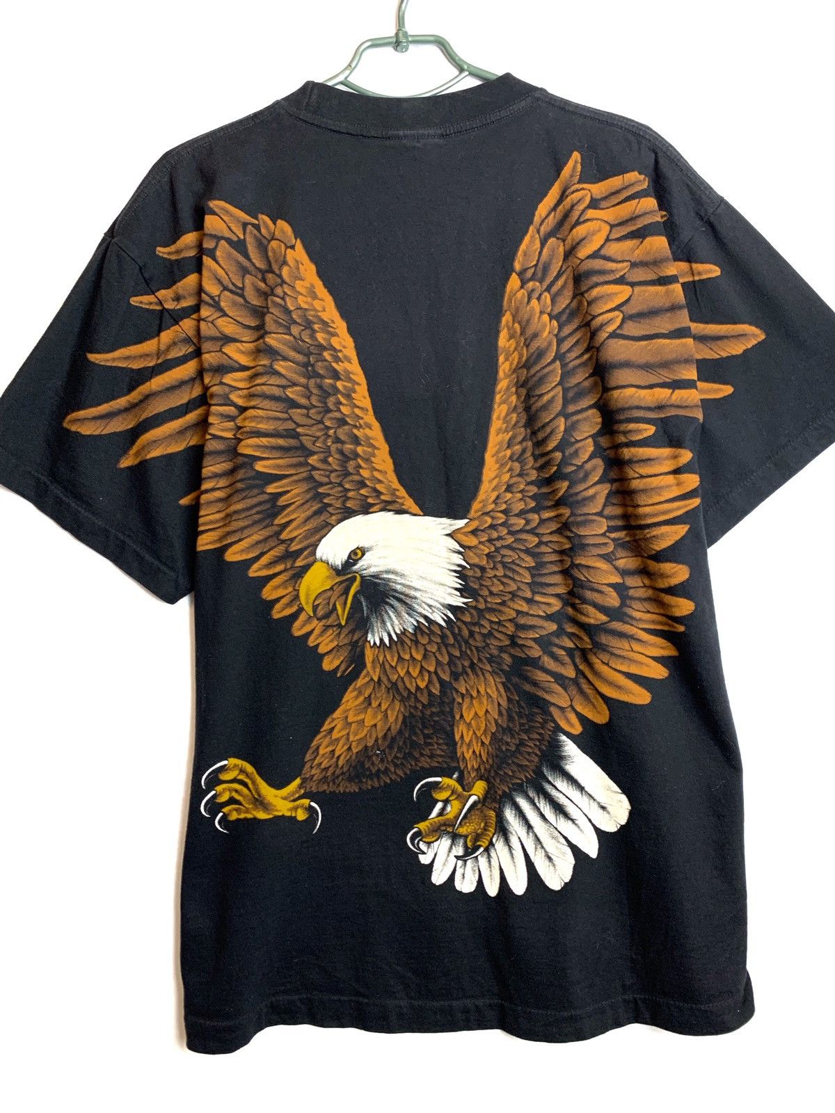 Vintage Vintage 90s BIG EAGLES DESIGN Full Print T-Shirt Size US L / EU 52-54 / 3 - 2 Thumbnail
