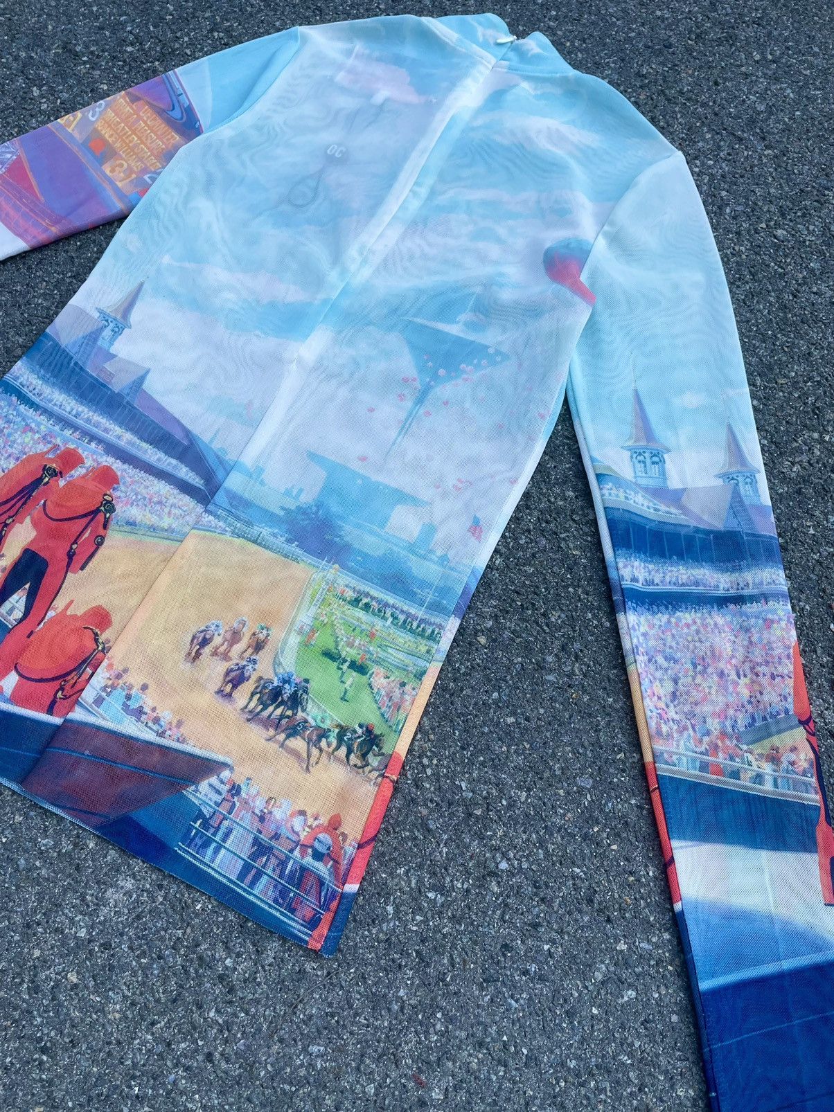 Opening Ceremony × Vintage Rare! Mesh Opening Ceremony x Syd Mead Art Long Sleeves Size US XS / EU 42 / 0 - 8 Thumbnail