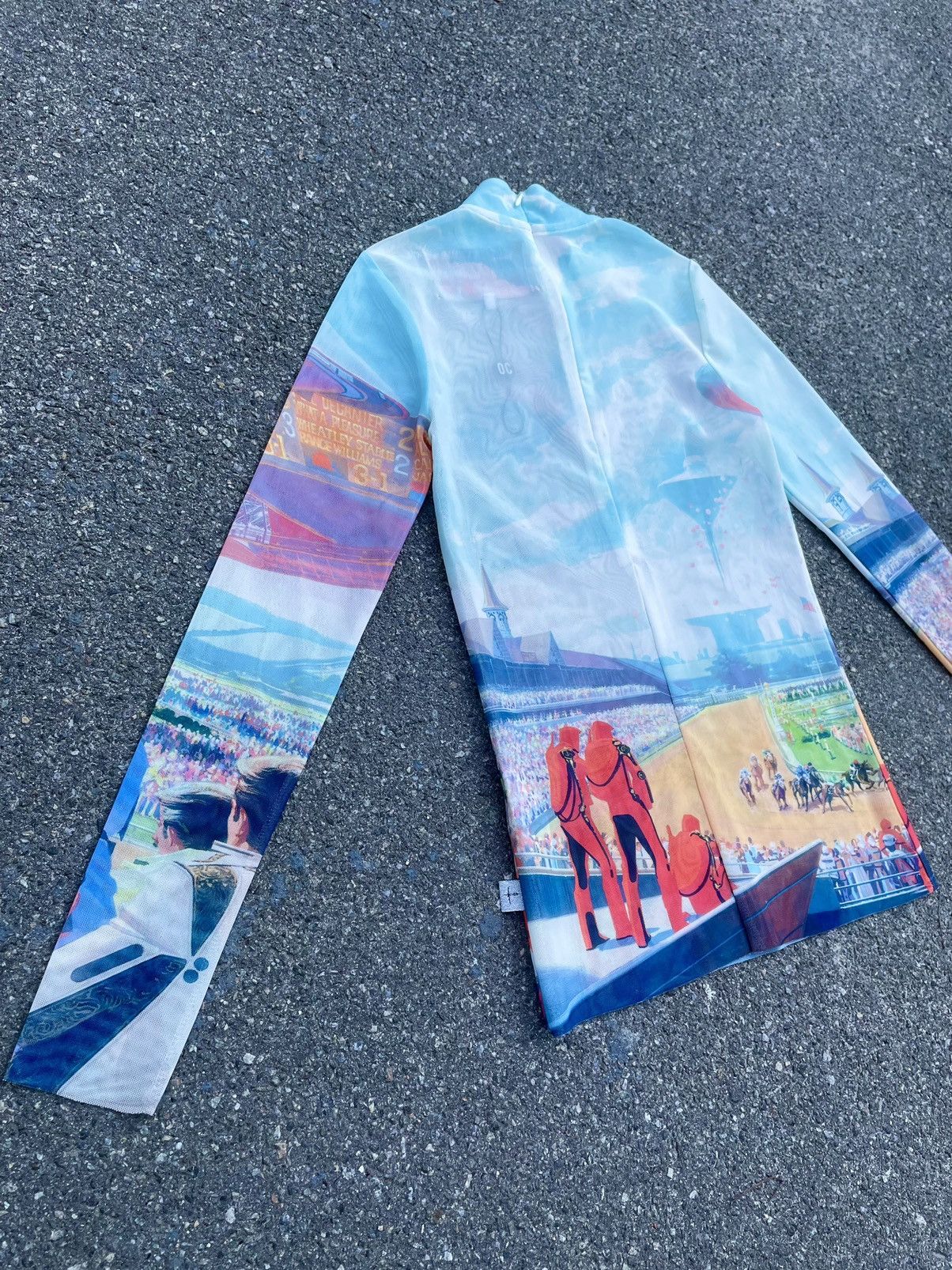Opening Ceremony × Vintage Rare! Mesh Opening Ceremony x Syd Mead Art Long Sleeves Size US XS / EU 42 / 0 - 7 Thumbnail