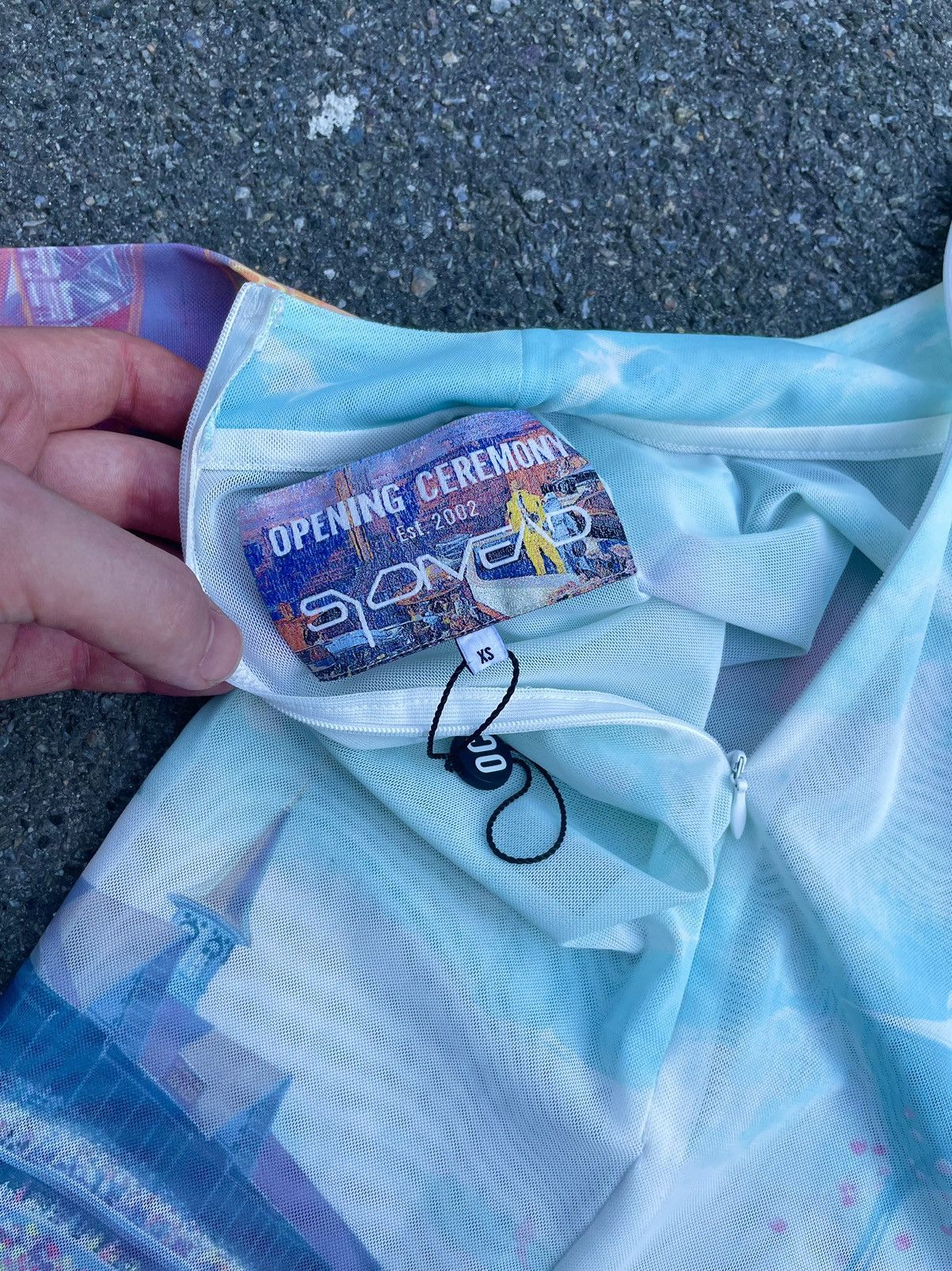 Opening Ceremony × Vintage Rare! Mesh Opening Ceremony x Syd Mead Art Long Sleeves Size US XS / EU 42 / 0 - 10 Thumbnail