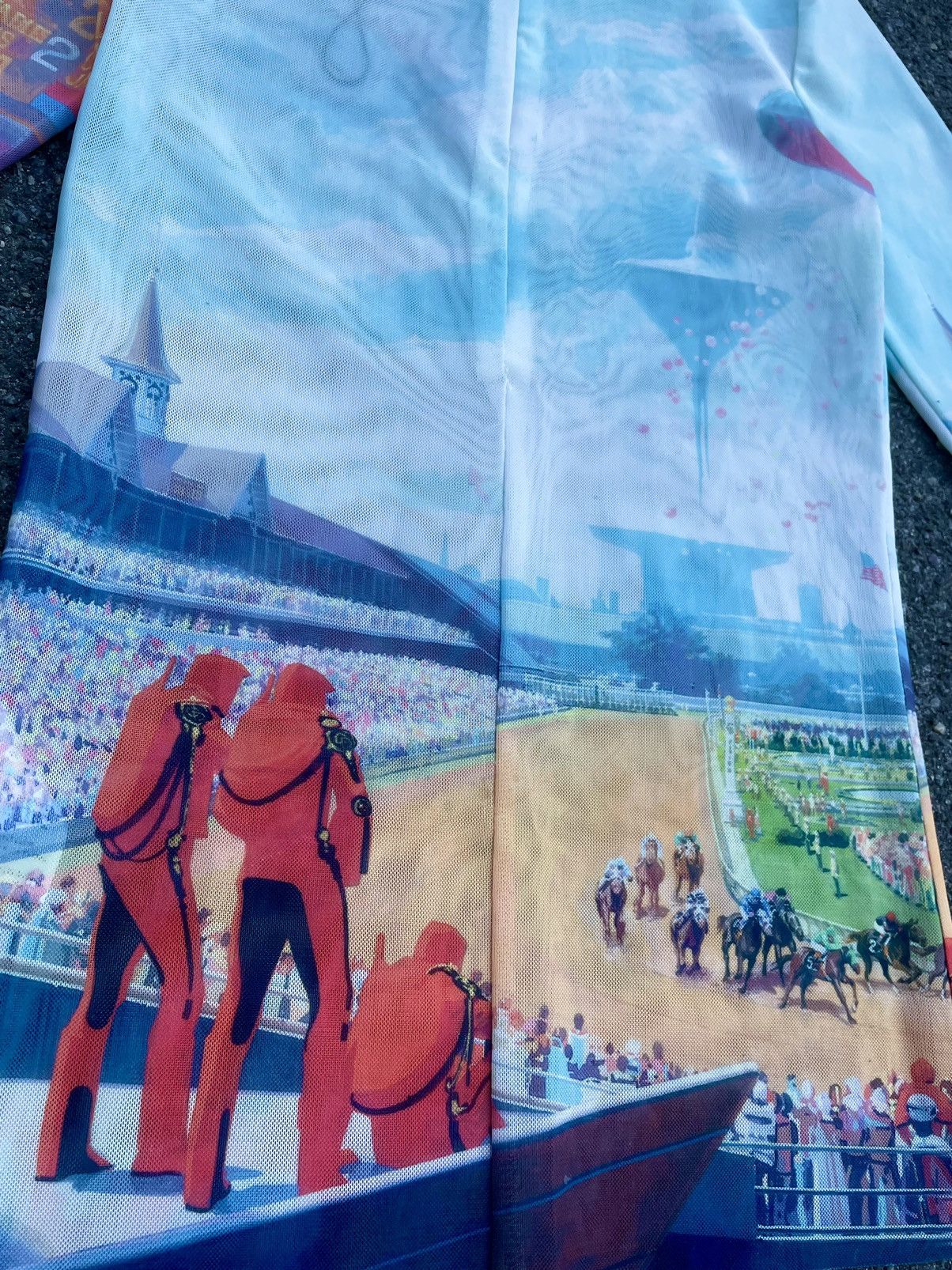 Opening Ceremony × Vintage Rare! Mesh Opening Ceremony x Syd Mead Art Long Sleeves Size US XS / EU 42 / 0 - 9 Thumbnail