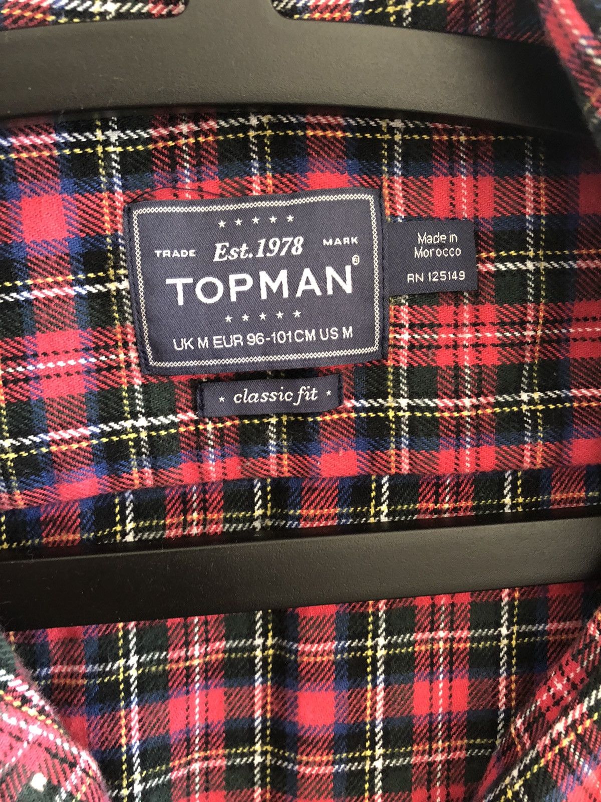 Topman Cut off plaid Size US M / EU 48-50 / 2 - 2 Thumbnail