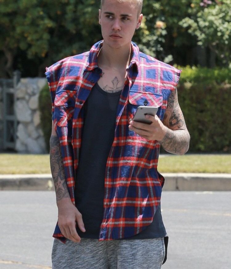 Topman Cut off plaid Size US M / EU 48-50 / 2 - 6 Thumbnail