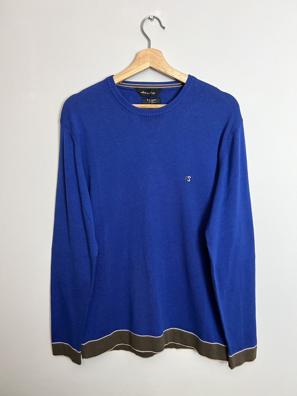 Paul Smith Deadstock Paul Smith Two Tone Knitted Sweater XXL Rare Size US XXL / EU 58 / 5 - 3 Thumbnail