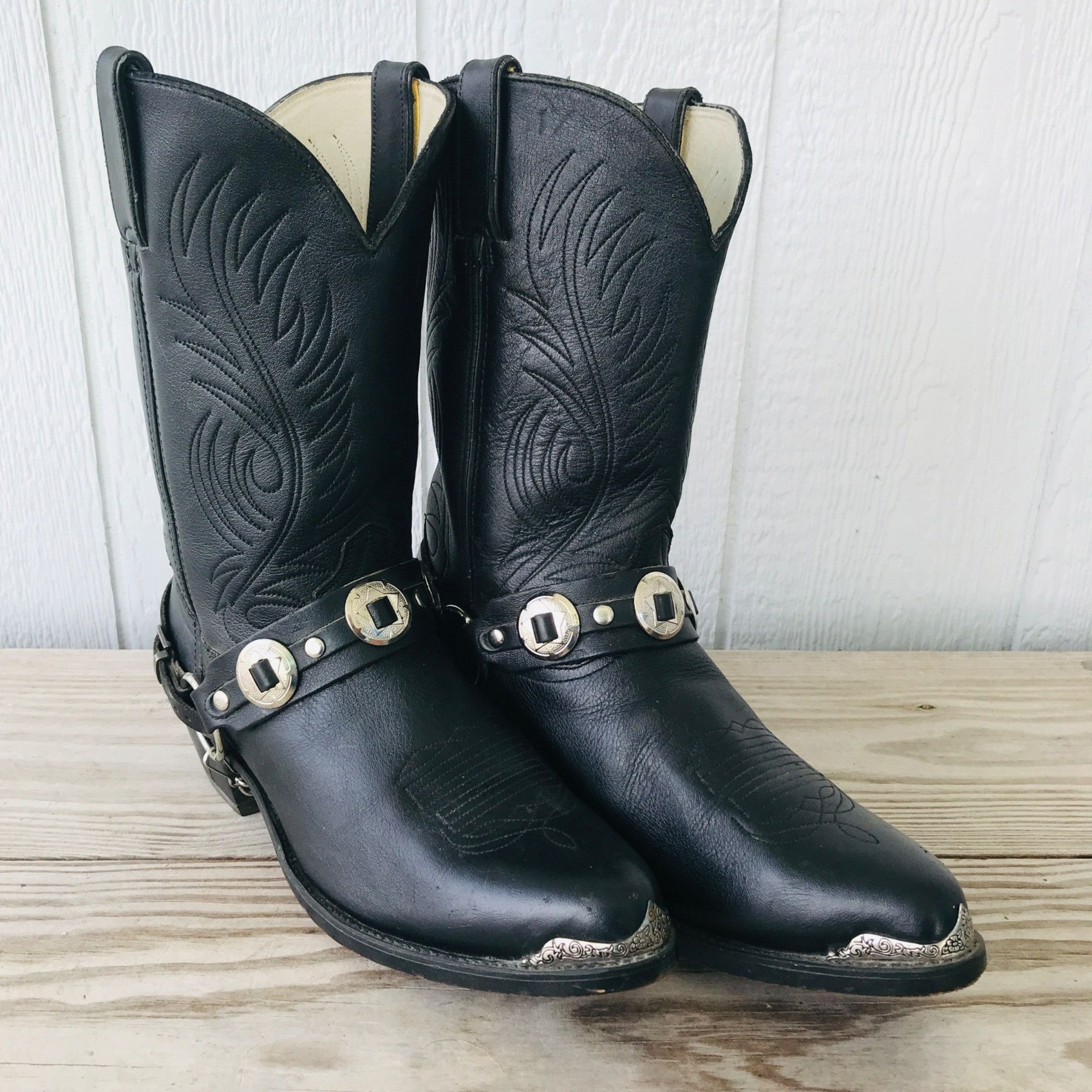 Durango DURANGO Black Harness Cowboy Western Boots Black DB560 | Grailed