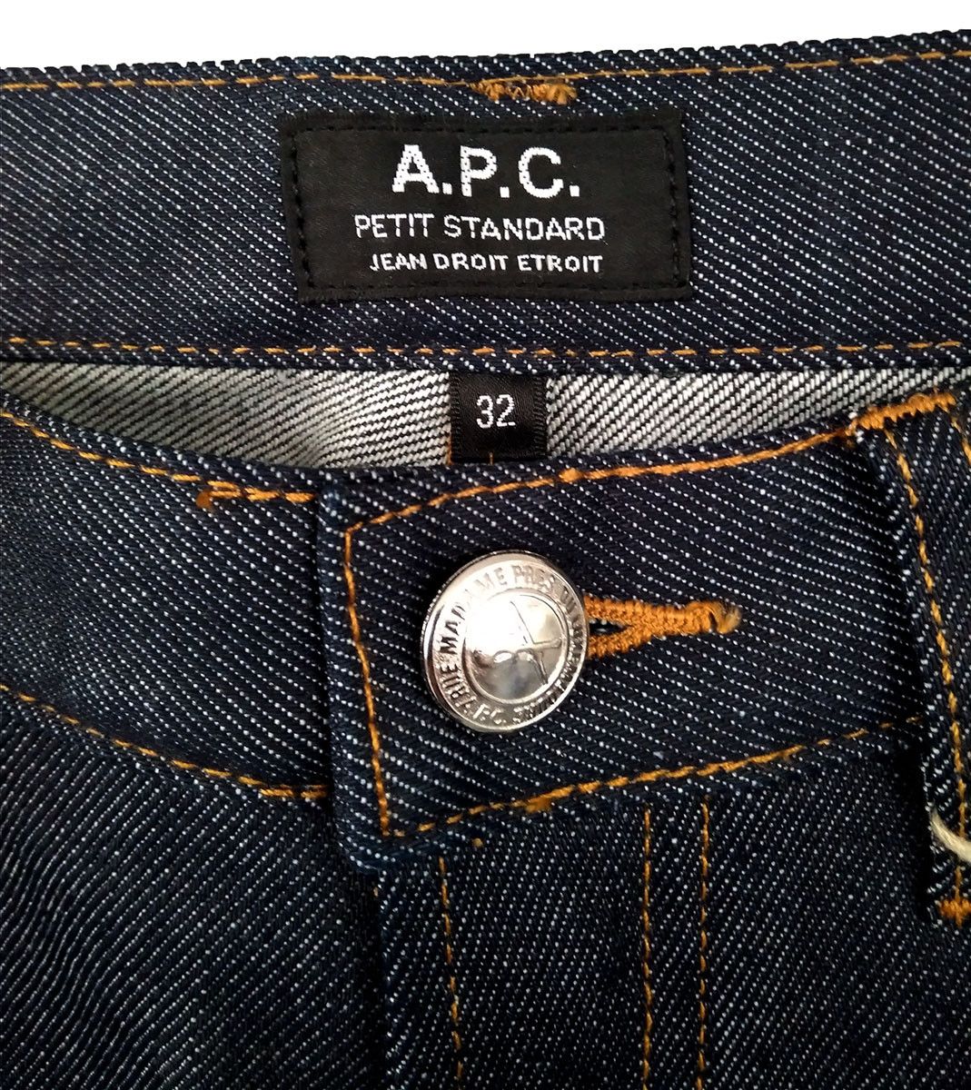 A.P.C. APC "PETIT STANDARD" DENIM - INDIGO - NEW WITH TAGS Size US 32 / EU 48 - 3 Thumbnail