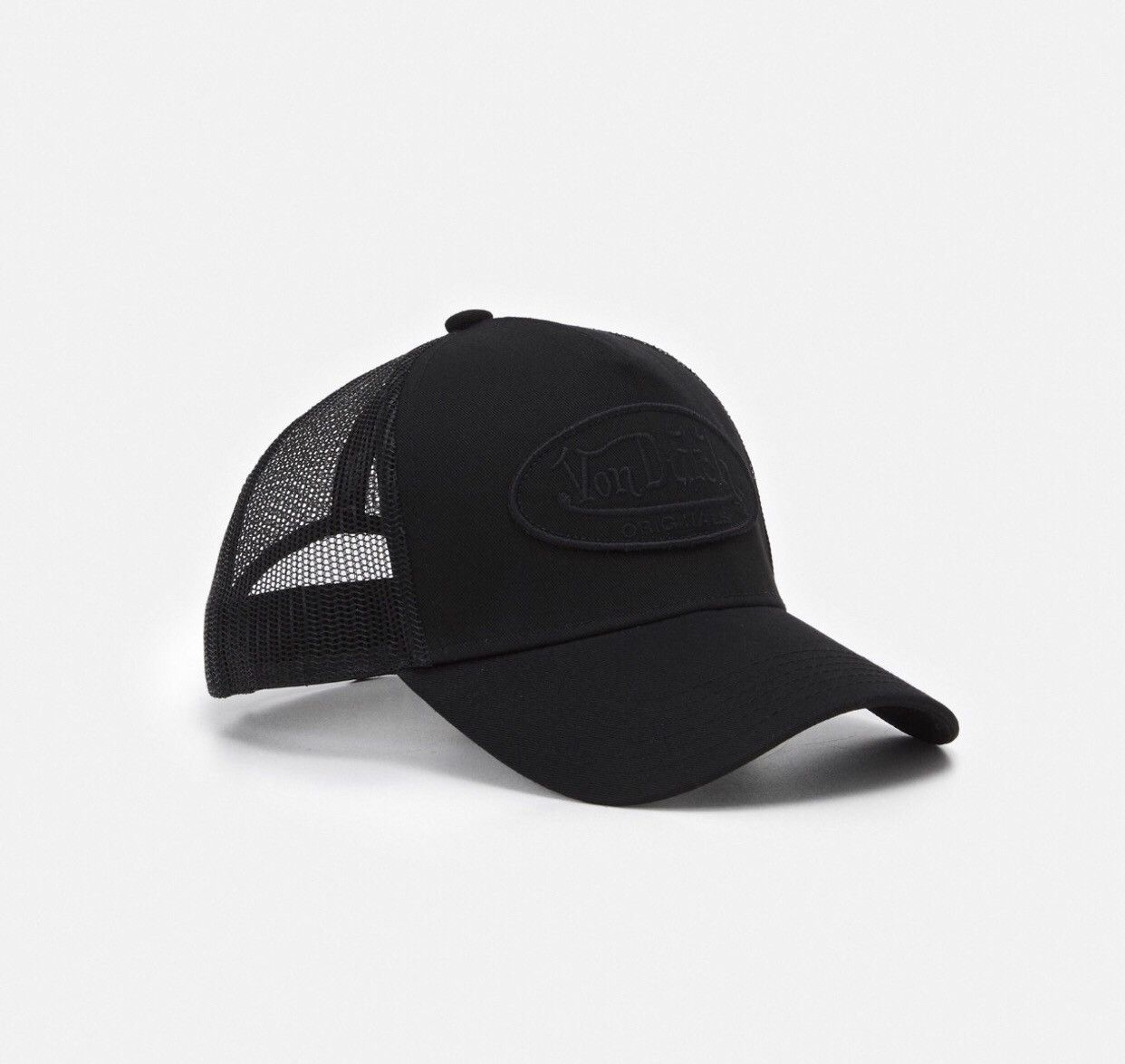 Von Dutch Triple Black 🖤 Von Dutch Drip Trucker Cap Hat Size ONE SIZE - 2 Thumbnail