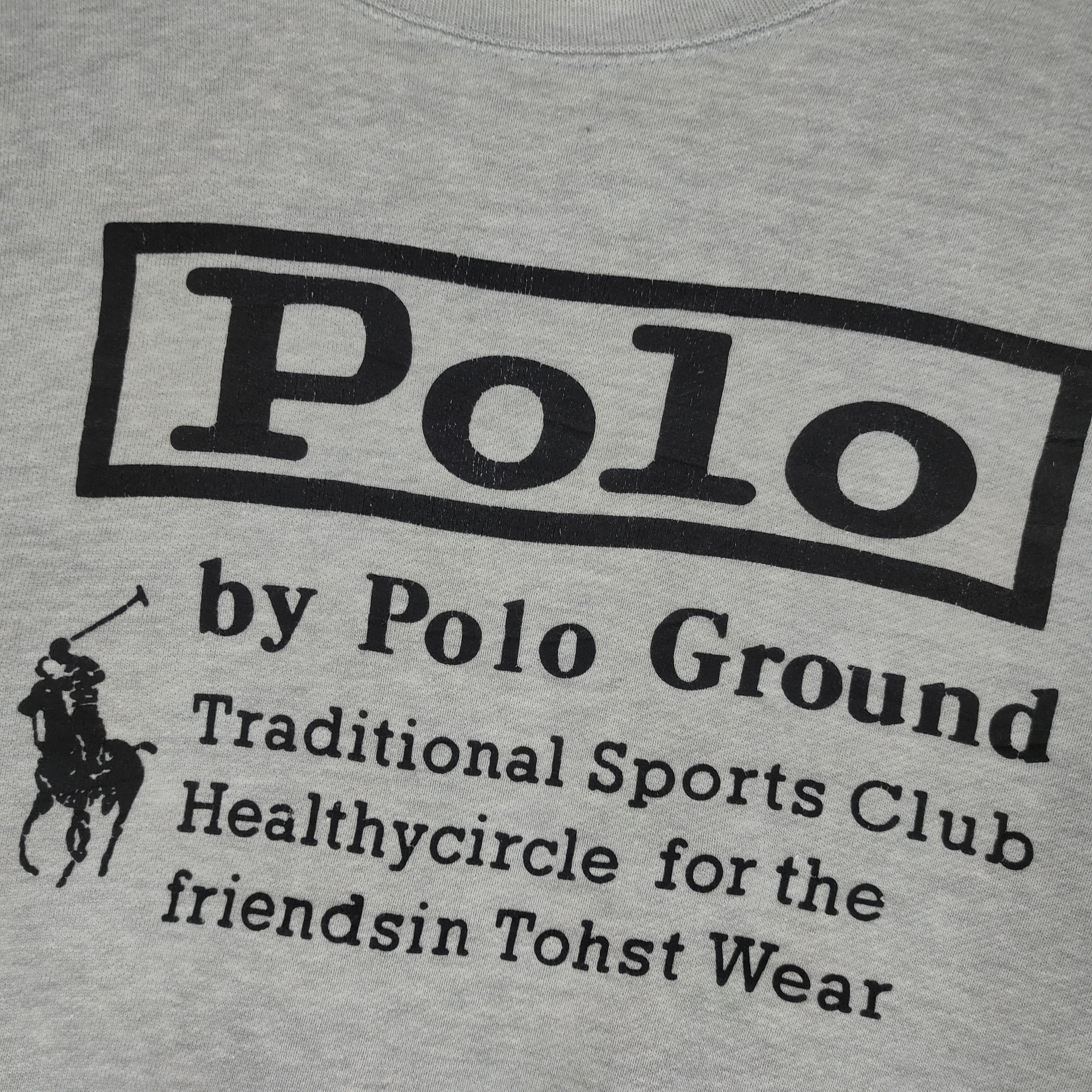 Vintage Vintage POLO By POLO GROUND Spellout Sweatshirt Pullover Size US L / EU 52-54 / 3 - 3 Thumbnail