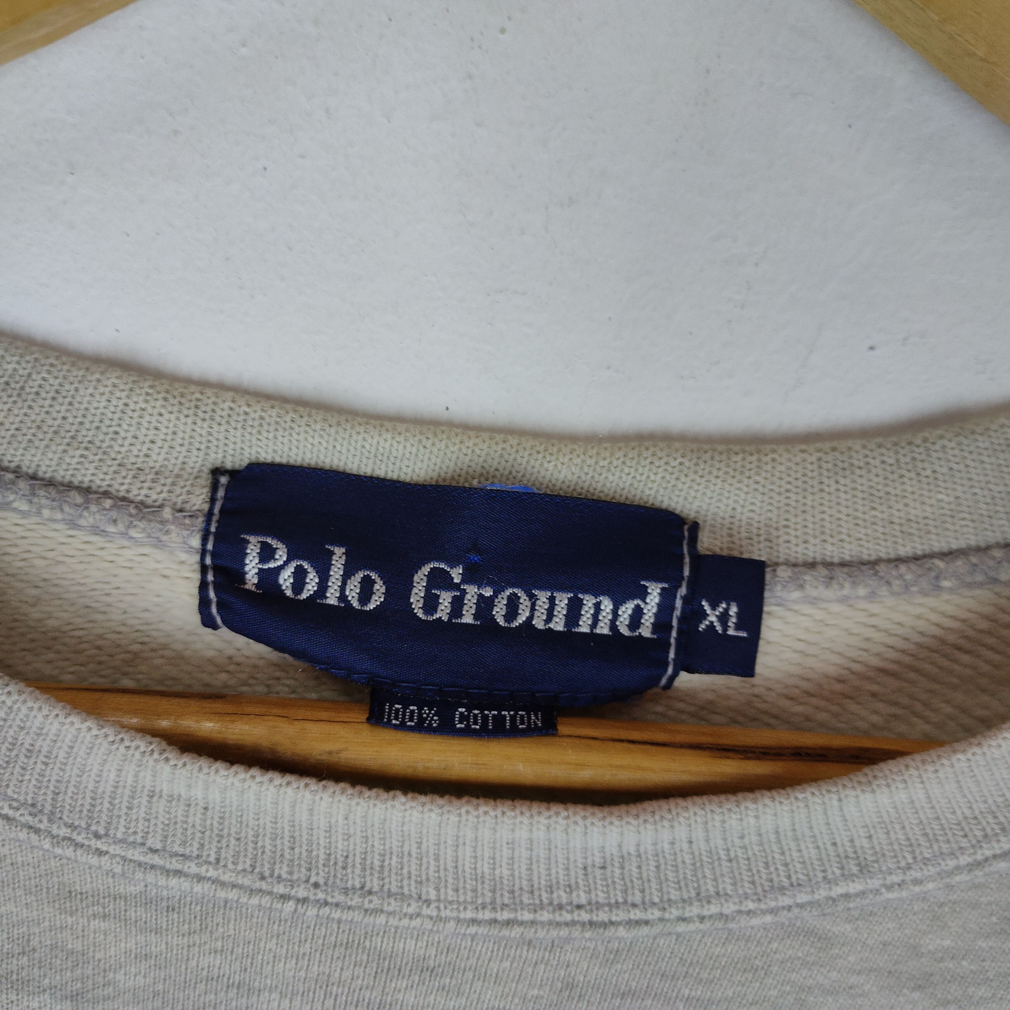 Vintage Vintage POLO By POLO GROUND Spellout Sweatshirt Pullover Size US L / EU 52-54 / 3 - 4 Thumbnail