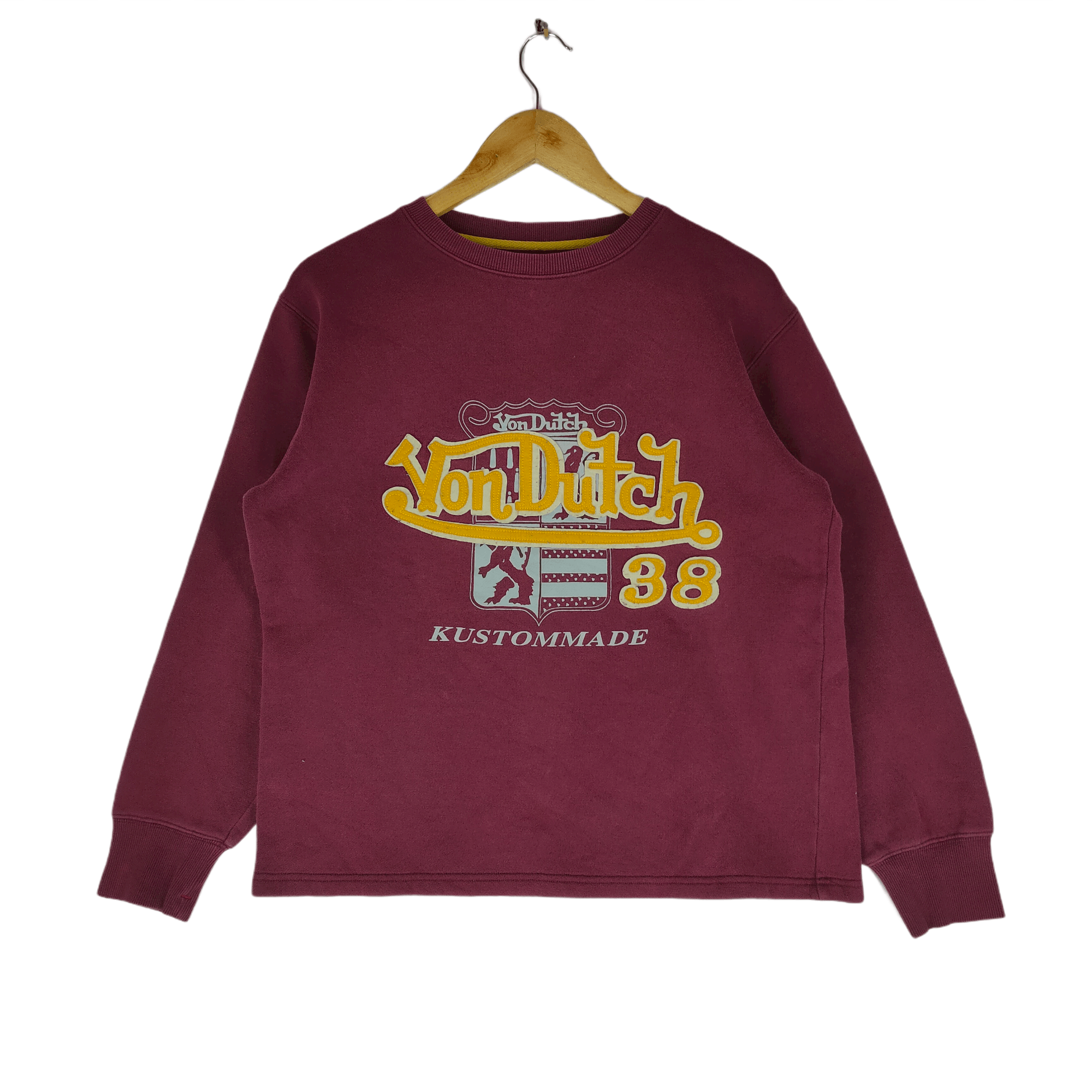 Vintage Vintage VON DUTCH KUSTOMADE Patches Logo Sweatshirt Size US M / EU 48-50 / 2 - 1 Thumbnail