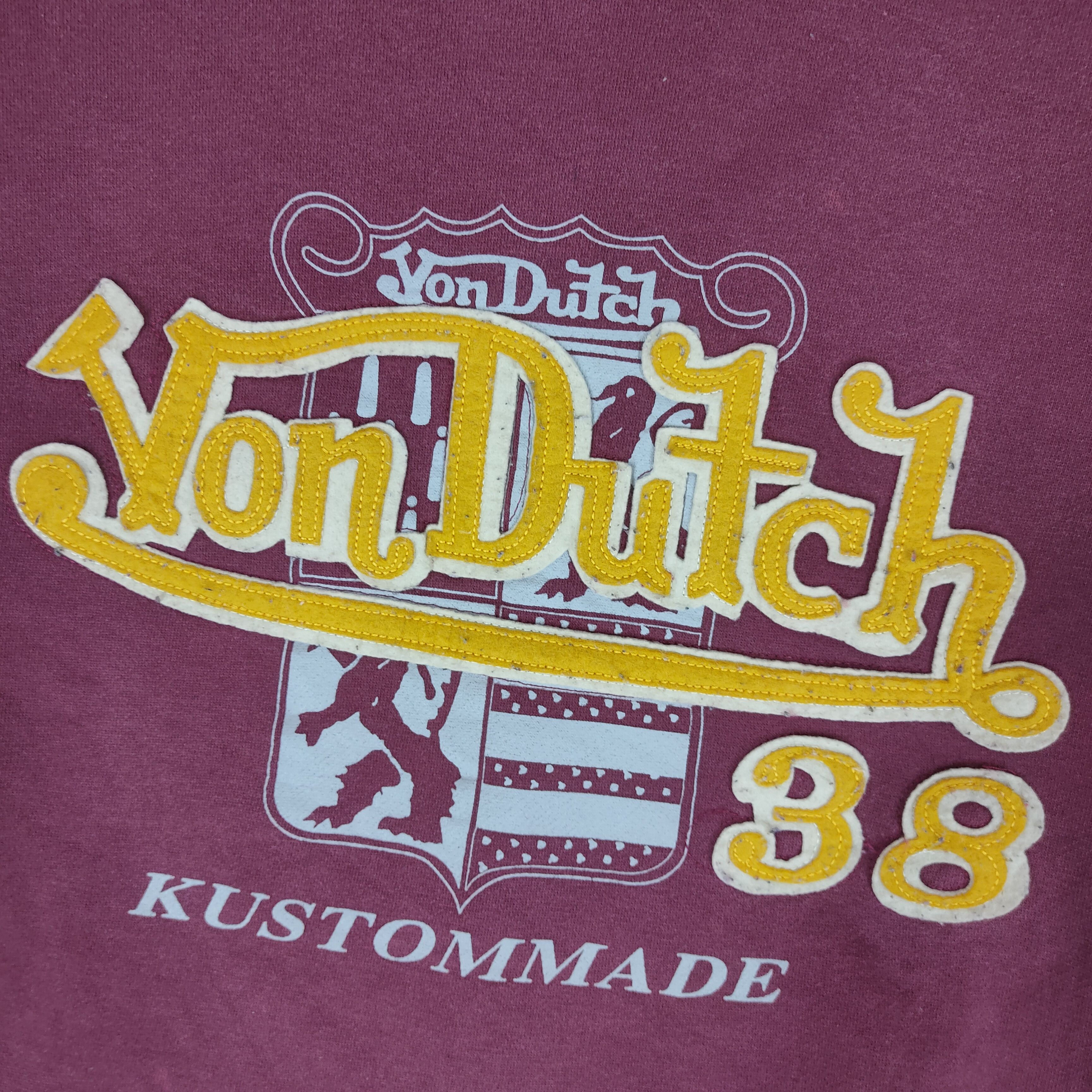 Vintage Vintage VON DUTCH KUSTOMADE Patches Logo Sweatshirt Size US M / EU 48-50 / 2 - 3 Thumbnail