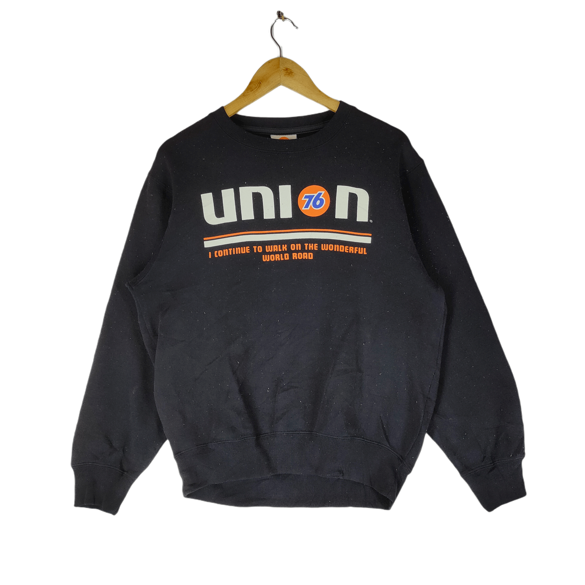 image of 76 Lubricant Union Racing Fuel Big Logo L Size Sweatshirt, Men's