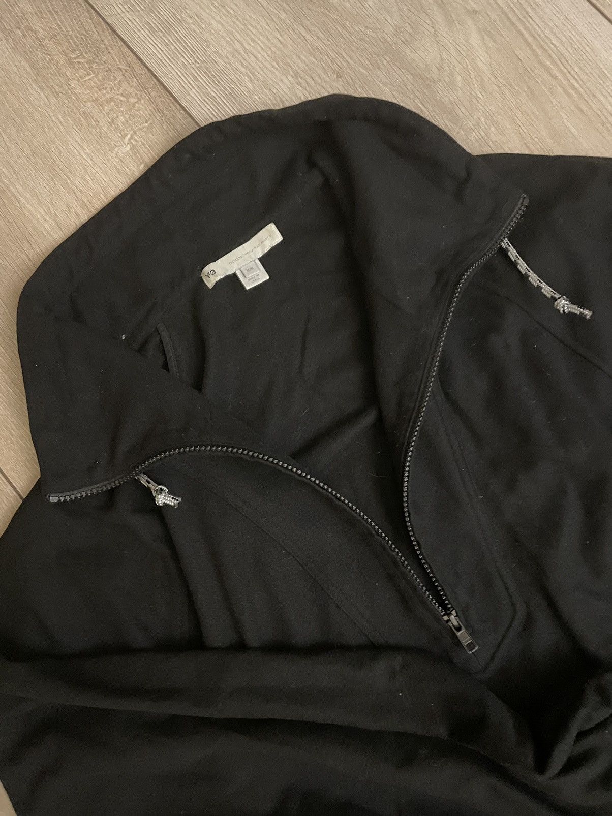 Y-3 × Yohji Yamamoto Y-3 suit band sweatshirt + wool jersey cuffed pants Size 50S - 5 Thumbnail