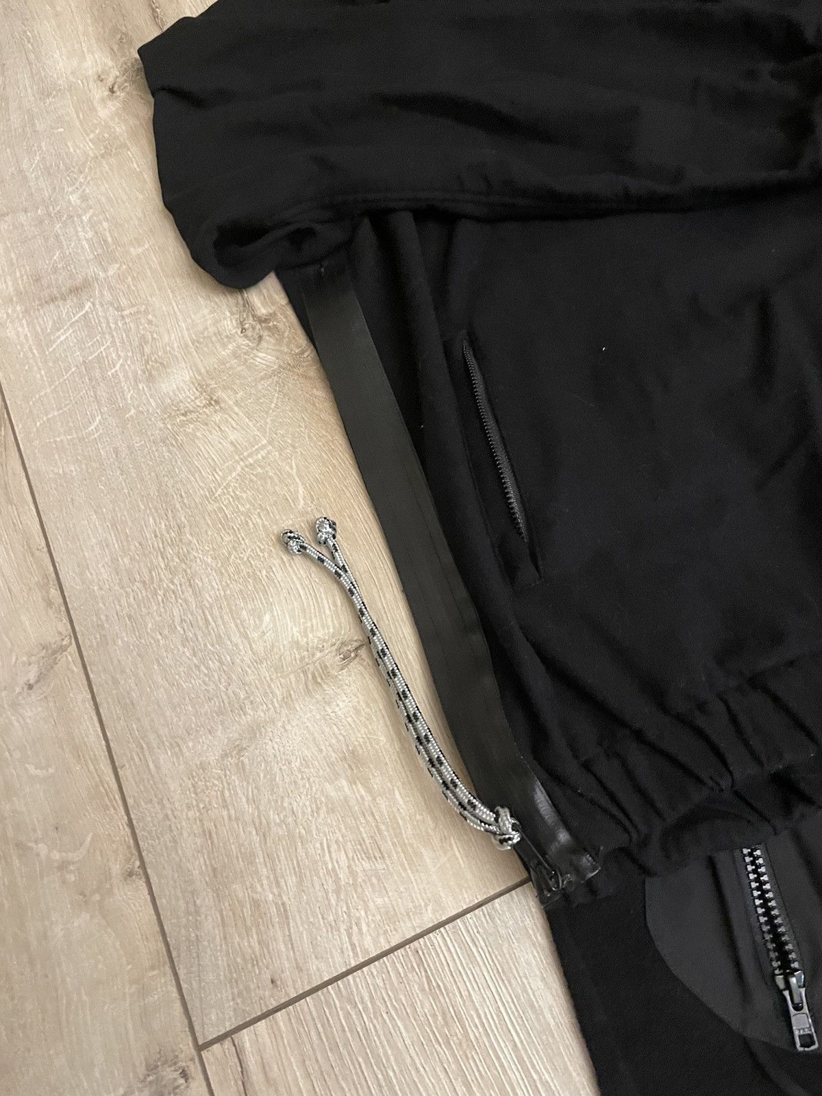 Y-3 × Yohji Yamamoto Y-3 suit band sweatshirt + wool jersey cuffed pants Size 50S - 3 Thumbnail
