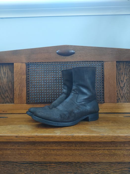 wjk】back zip boots-