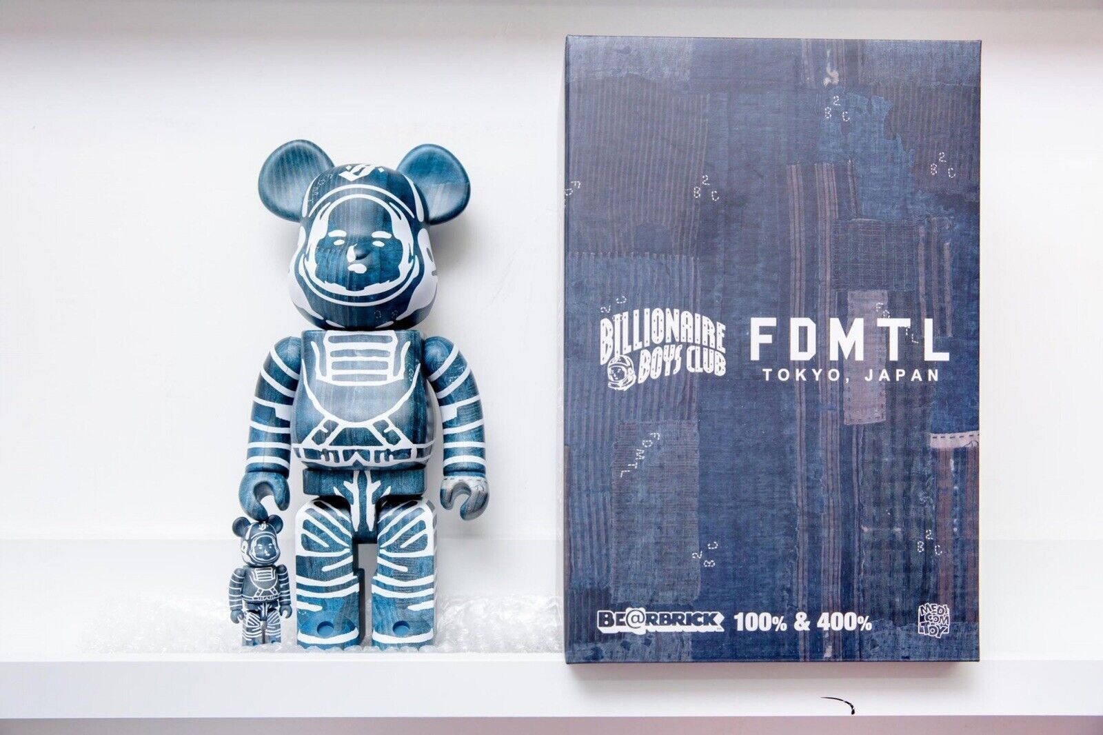 MEDICOM TOY - BE@RBRICK BILLIONAIREBOYSCLUB FDMTL 400％ MEDICOM TOY BBC x FDMTL BE@BRICK 100%&400% SET BILLIONAIRE