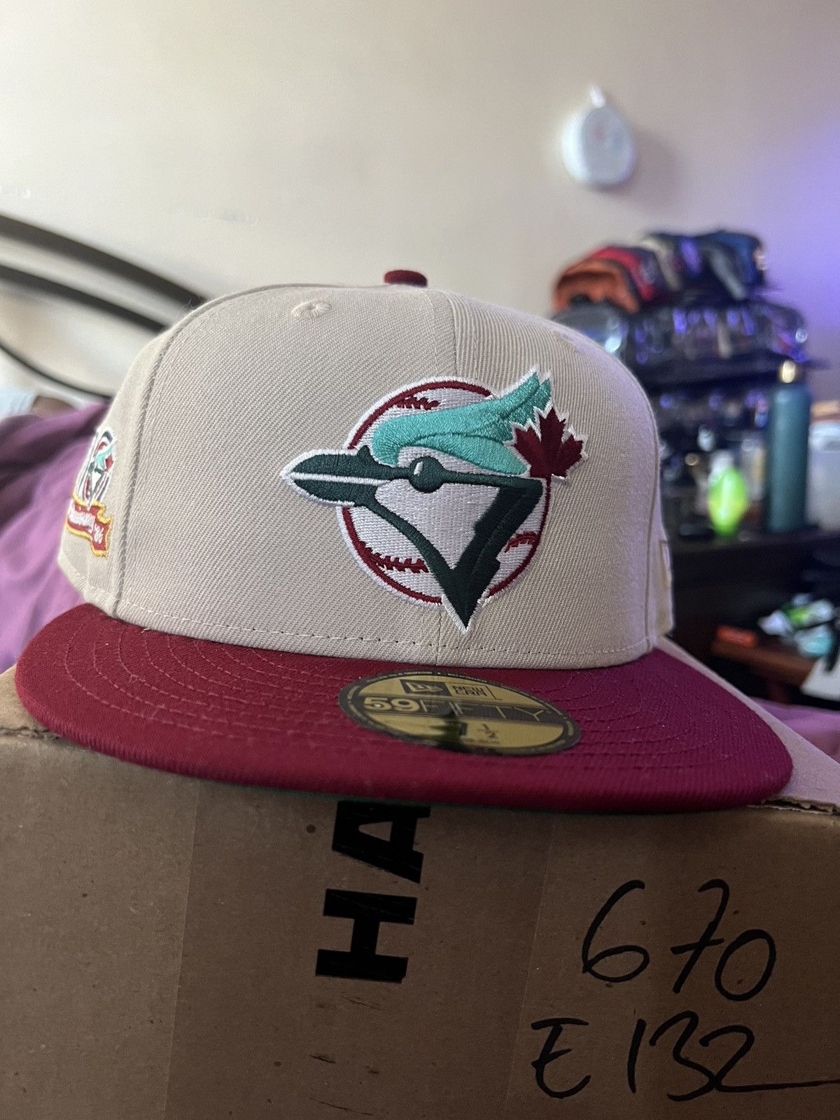 Hat Club Toronto Blue Jays Stone/Cardinal size 7 1/2