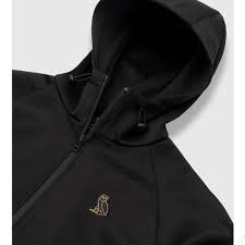 Octobers Very Own OVO Essentials Interlock Zip Hoodie black and