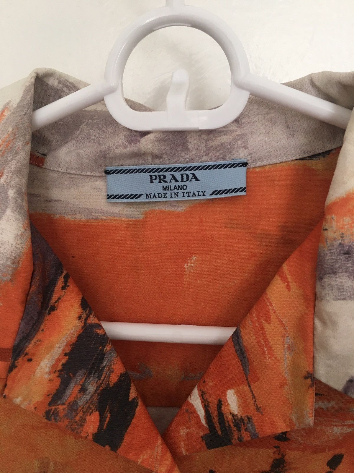 Prada Prada Camp Collar Painted Shirt Size US S / EU 44-46 / 1 - 3 Thumbnail
