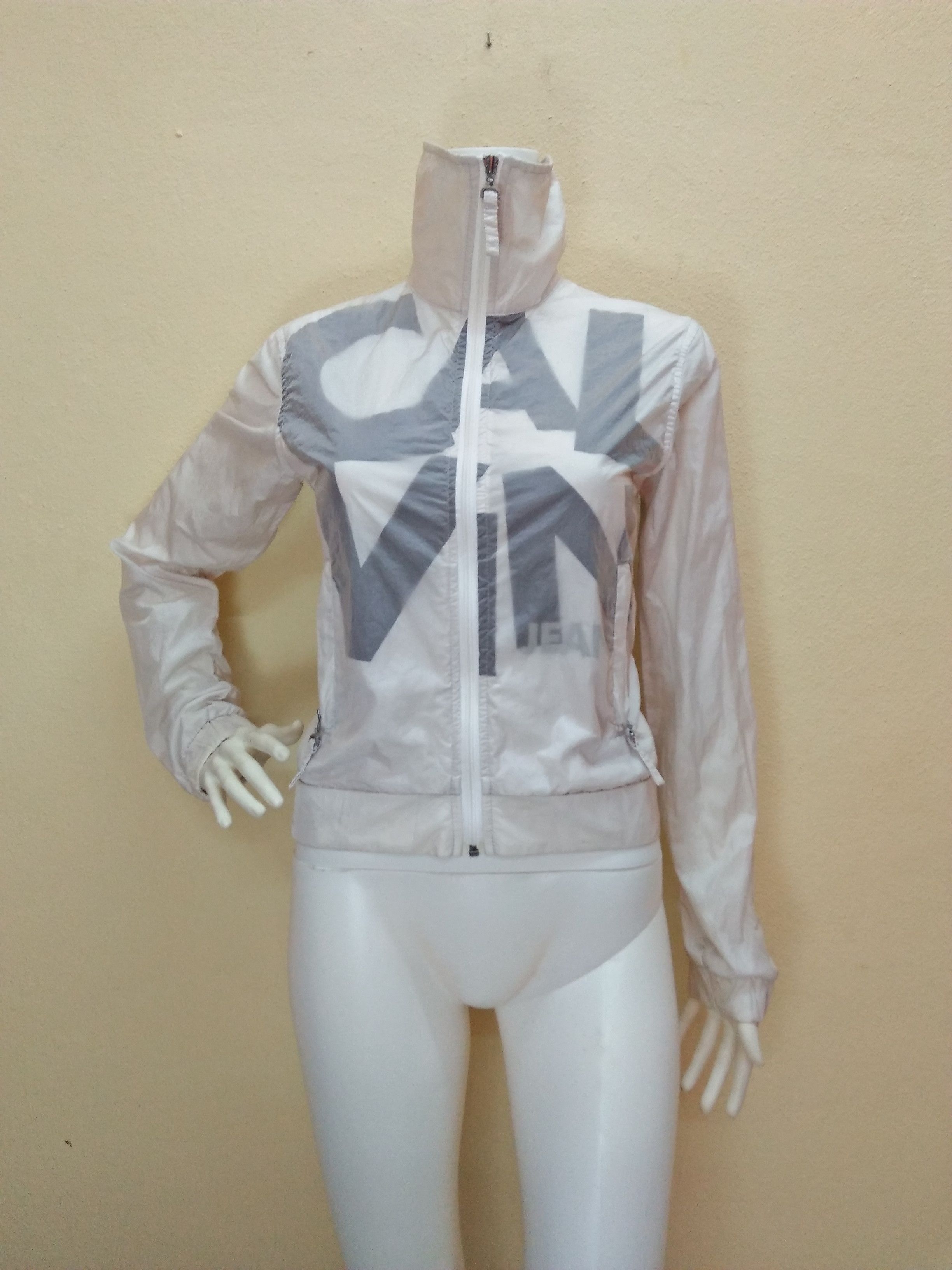 Calvin Klein CALVIN KLIEN JEANS Transparent Big Logo Windbreaker Jacket. Size S / US 4 / IT 40 - 8 Thumbnail