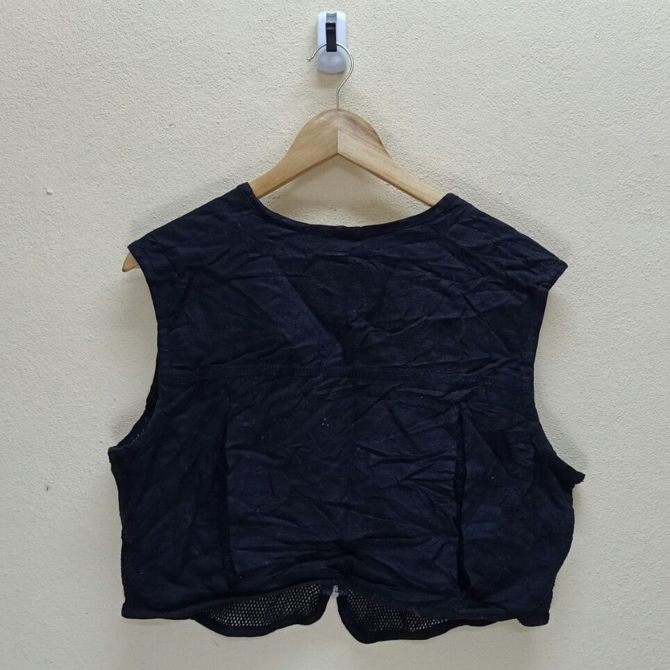 Bershka BERSHKA Black Multipockets Mesh Zipper Tactical Vests. Size US M / EU 48-50 / 2 - 3 Thumbnail