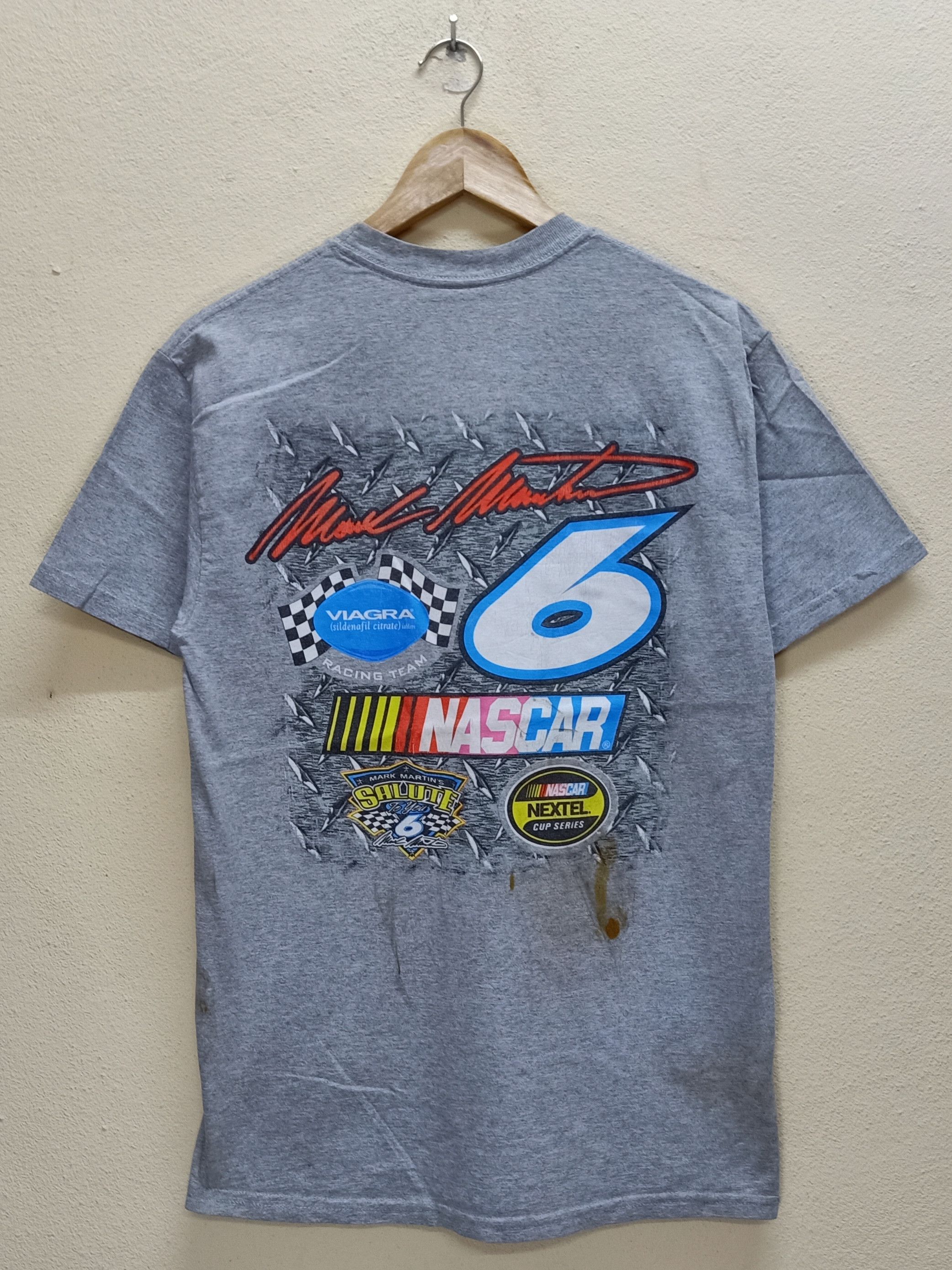 NASCAR × Vintage M&O X NASCAR MARK MARTIN Viagra Racing Team Big Logo Tee Size US M / EU 48-50 / 2 - 2 Thumbnail
