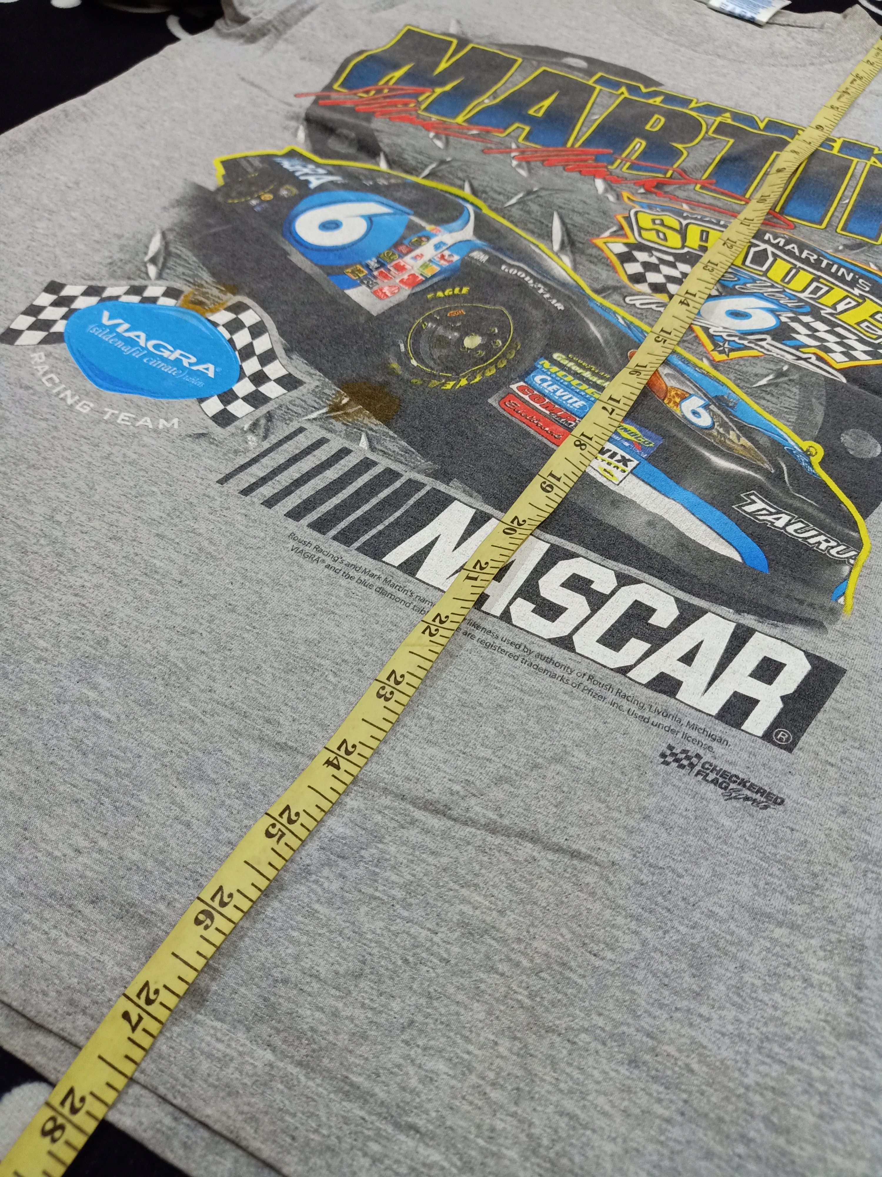 NASCAR × Vintage M&O X NASCAR MARK MARTIN Viagra Racing Team Big Logo Tee Size US M / EU 48-50 / 2 - 7 Thumbnail