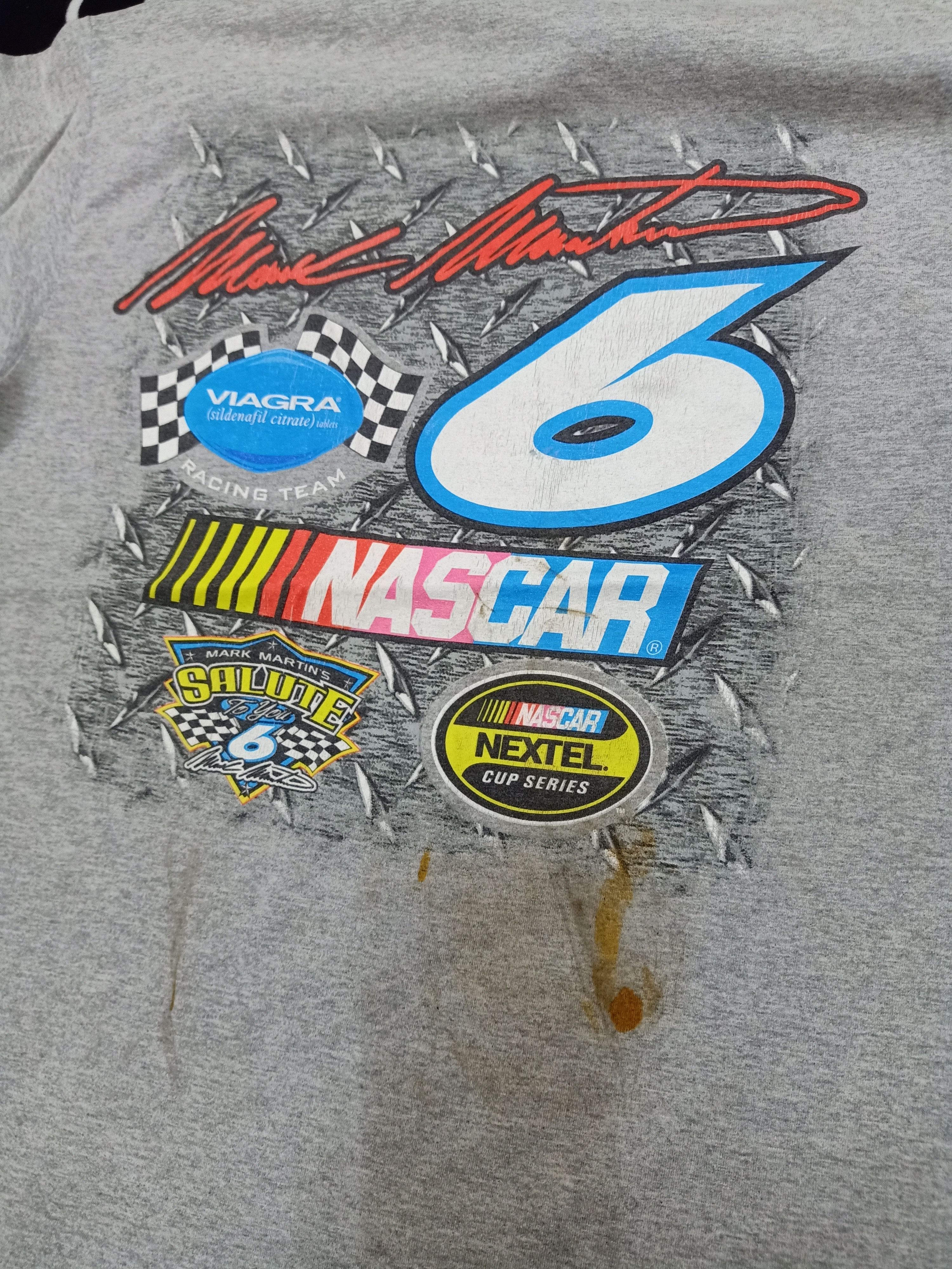 NASCAR × Vintage M&O X NASCAR MARK MARTIN Viagra Racing Team Big Logo Tee Size US M / EU 48-50 / 2 - 4 Thumbnail
