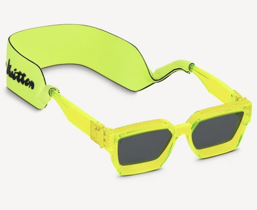 image of Louis Vuitton Millionaire Sunglasses in Neon Yellow, Men's