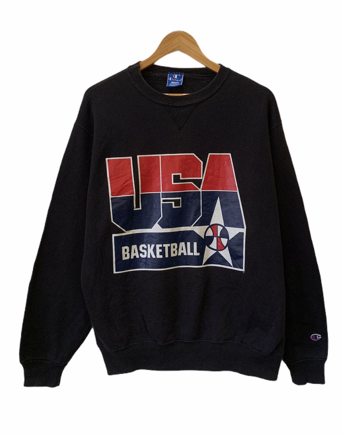 Champion VINTAGE 90s CHAMPIONS USA BASKETBALL RARE SWEATSHIRT Size US XL / EU 56 / 4 - 1 Thumbnail