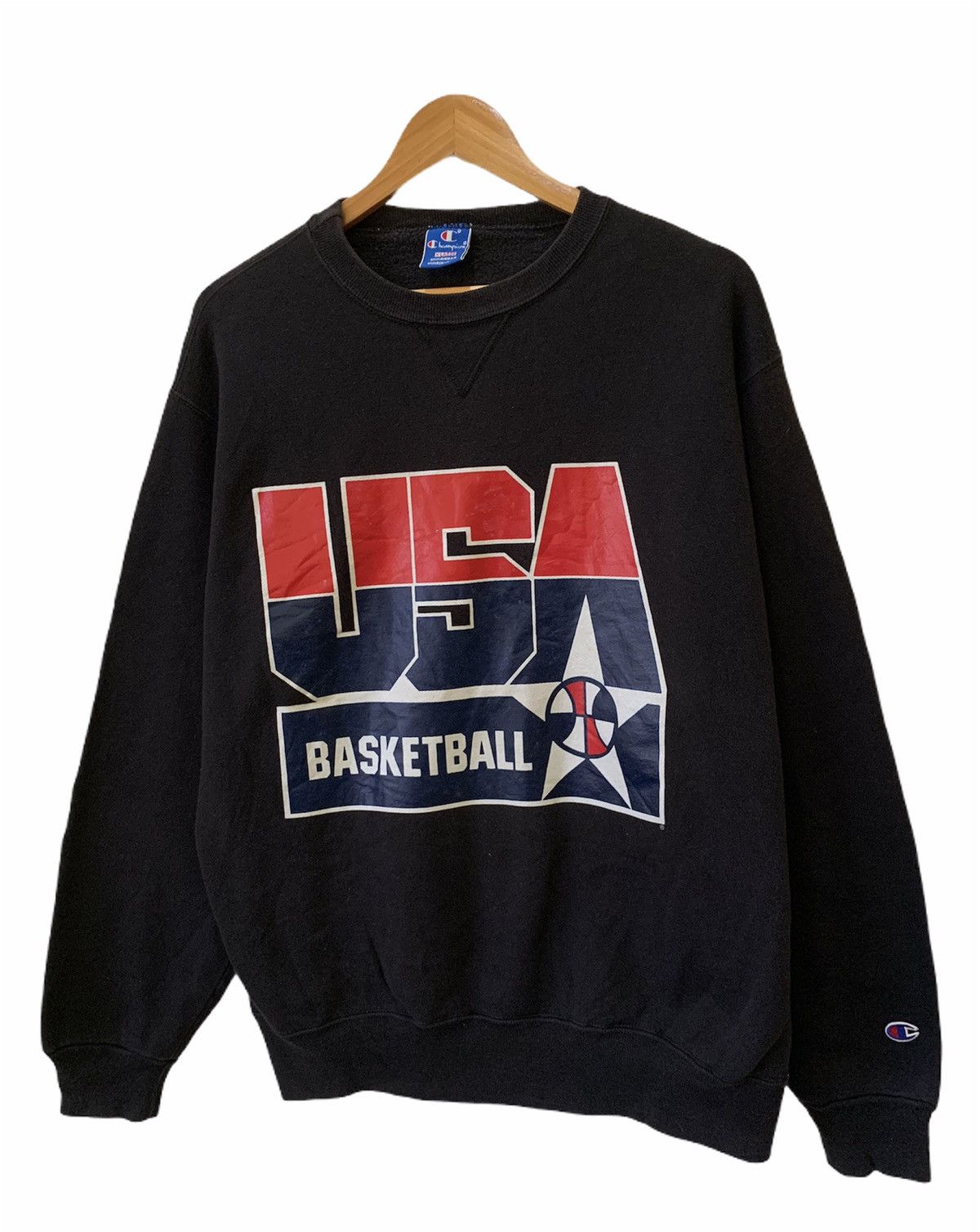 Champion VINTAGE 90s CHAMPIONS USA BASKETBALL RARE SWEATSHIRT Size US XL / EU 56 / 4 - 3 Thumbnail