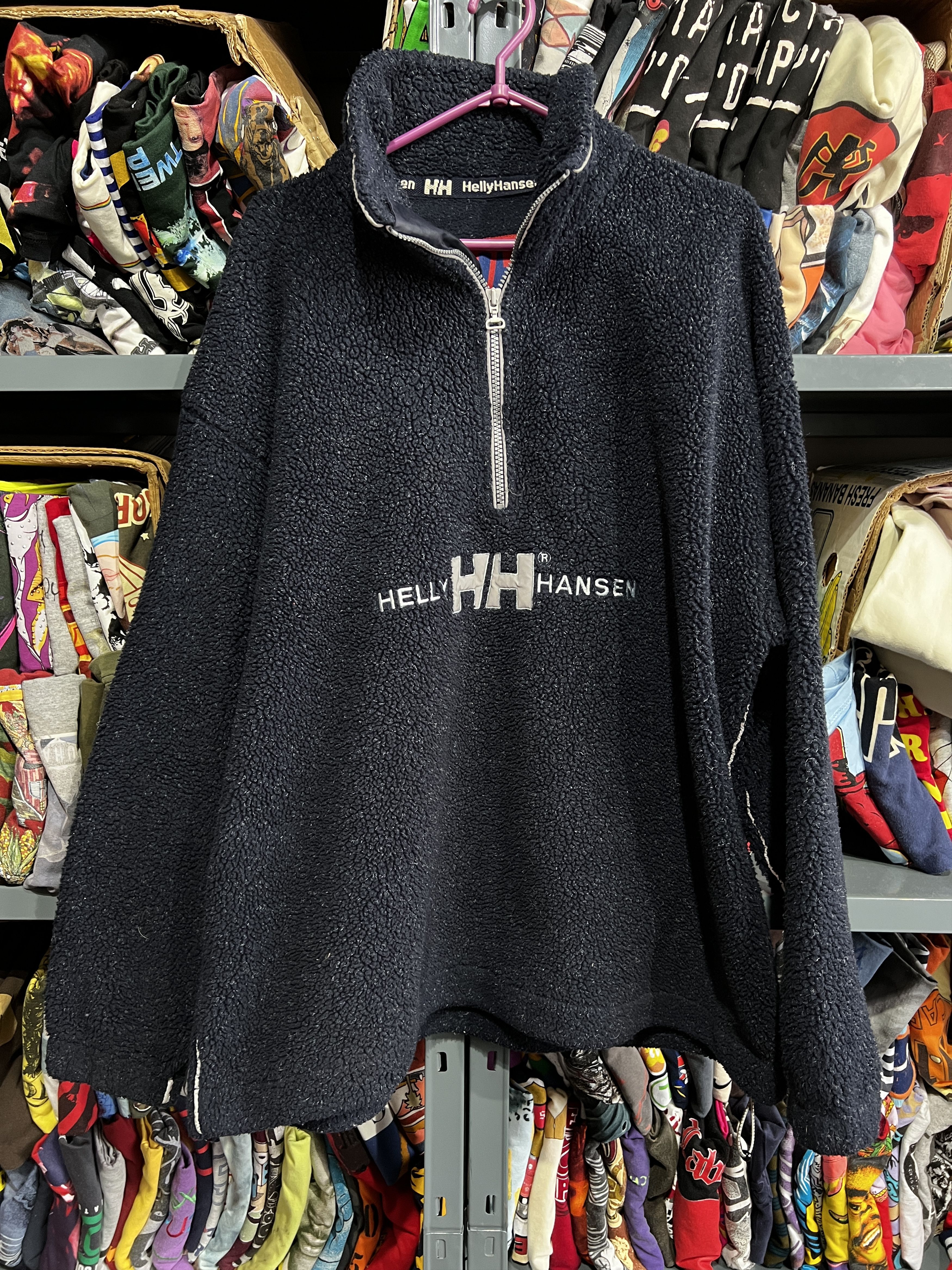 Helly Hansen Vintage Fleece Sherpa Jacket Size L 90s
