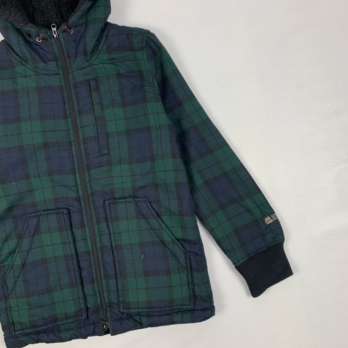 Japanese Brand Vintage Japanese Brand Plaid Sherpa Zipper Jacket Size US S / EU 44-46 / 1 - 3 Thumbnail